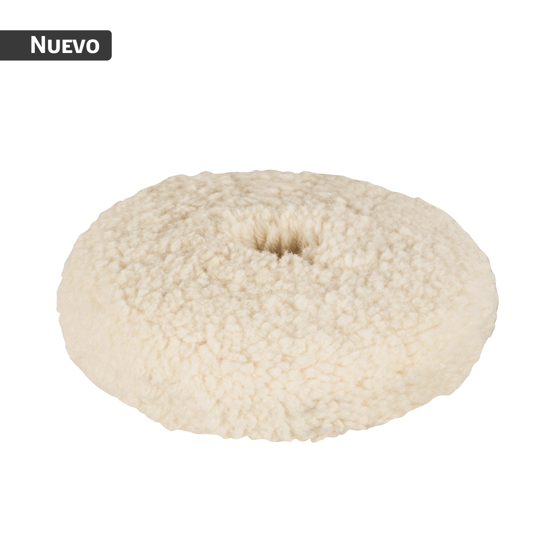 Borla para pulir de lana trenzada de 8" doble cara,Truper
