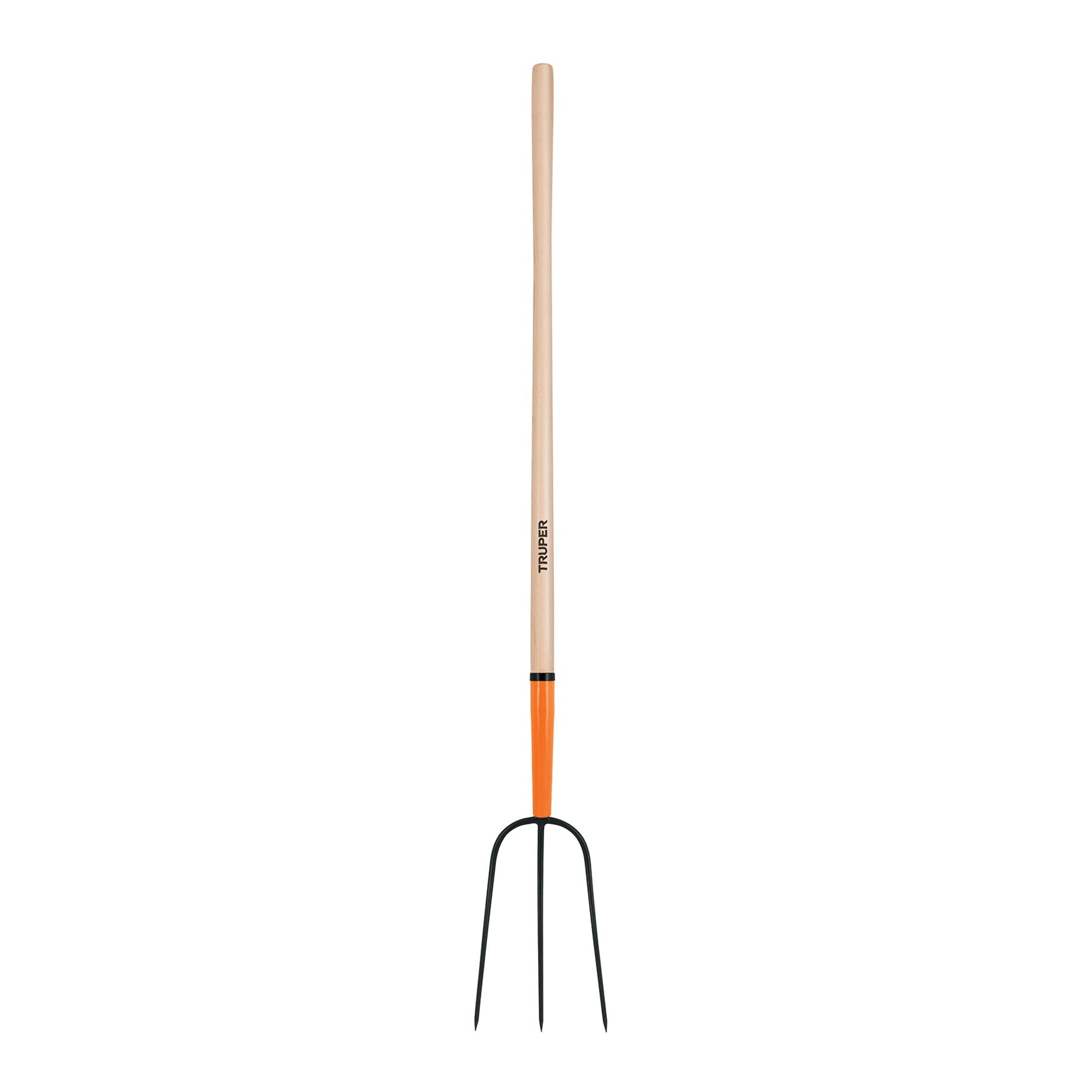 Bieldo para paja, 3 dientes, mango largo 48", Truper