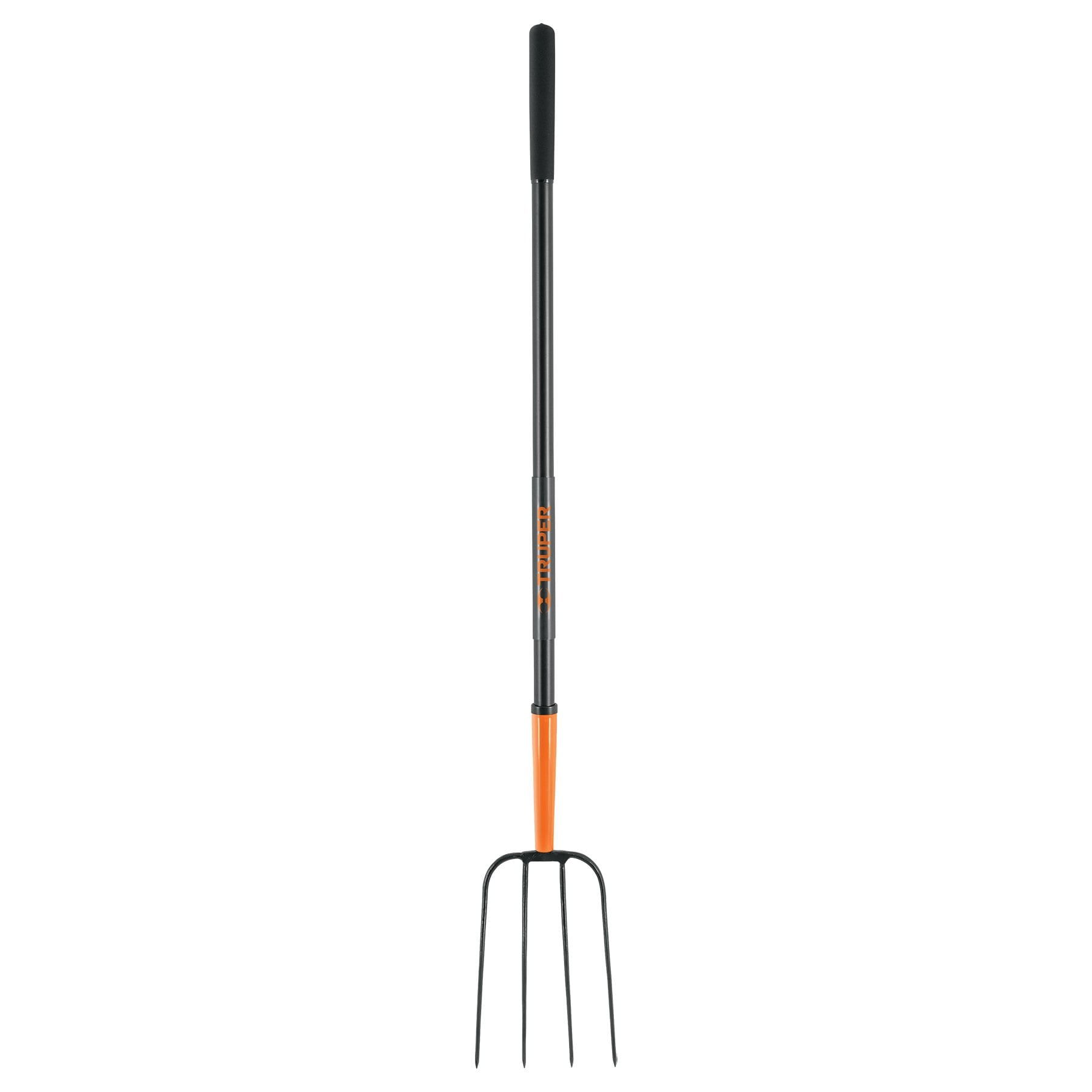 Bieldo para paja, 4 dientes, mango largo de acero 48" Truper