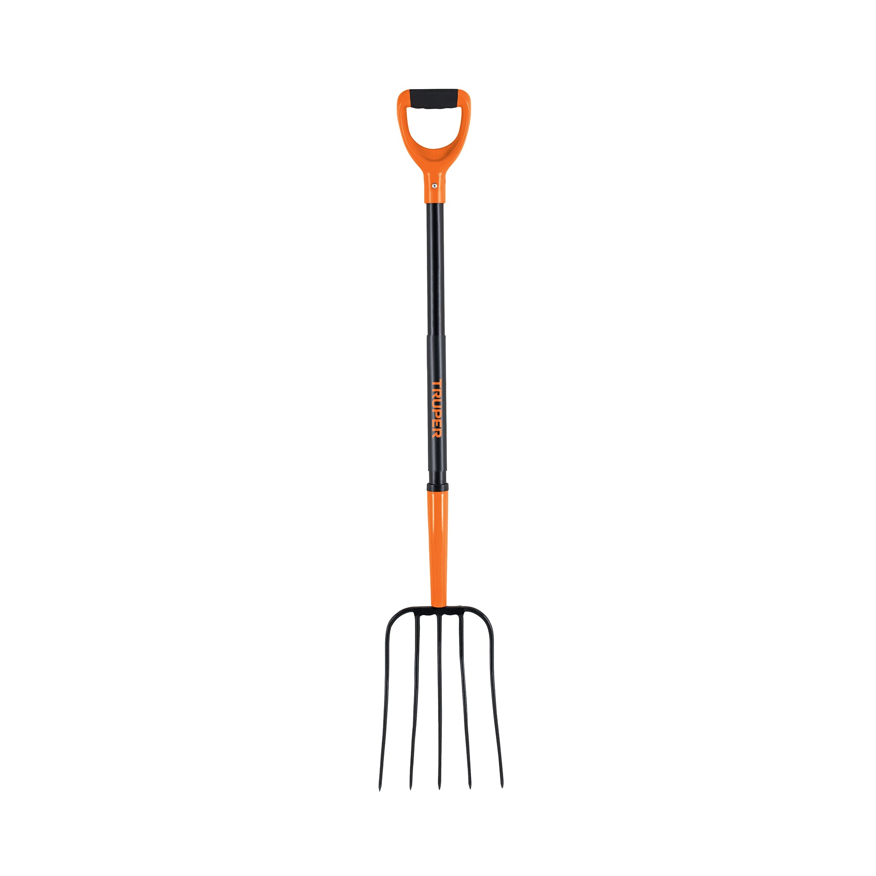 Bieldo para paja, 5 dientes, mango de acero 37",puñoY Truper
