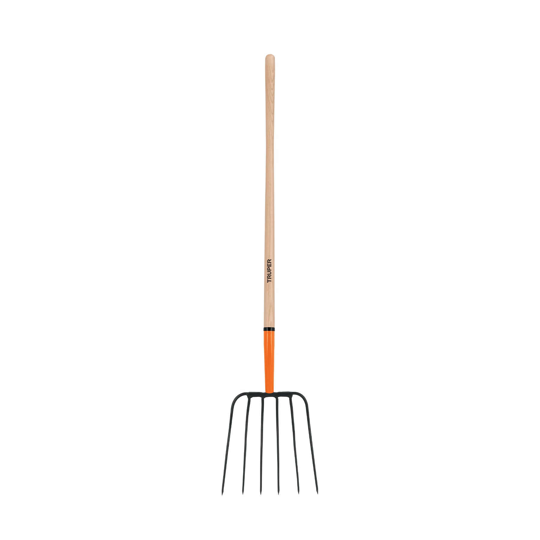 Bieldo para paja, 6 dientes, mango largo 48", Truper