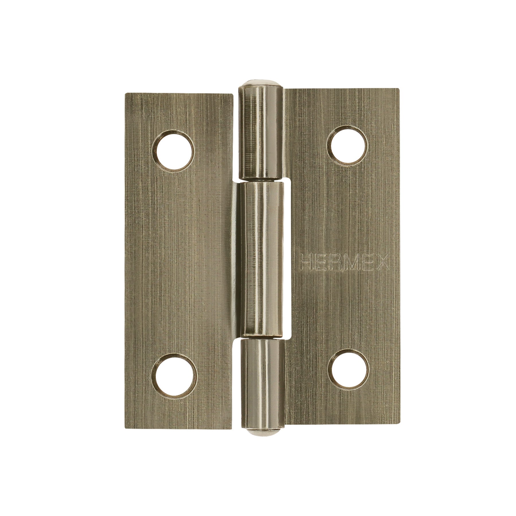 Bisagra rectangular 1-1/2" latón antiguo, Hermex, BR-152, 46910