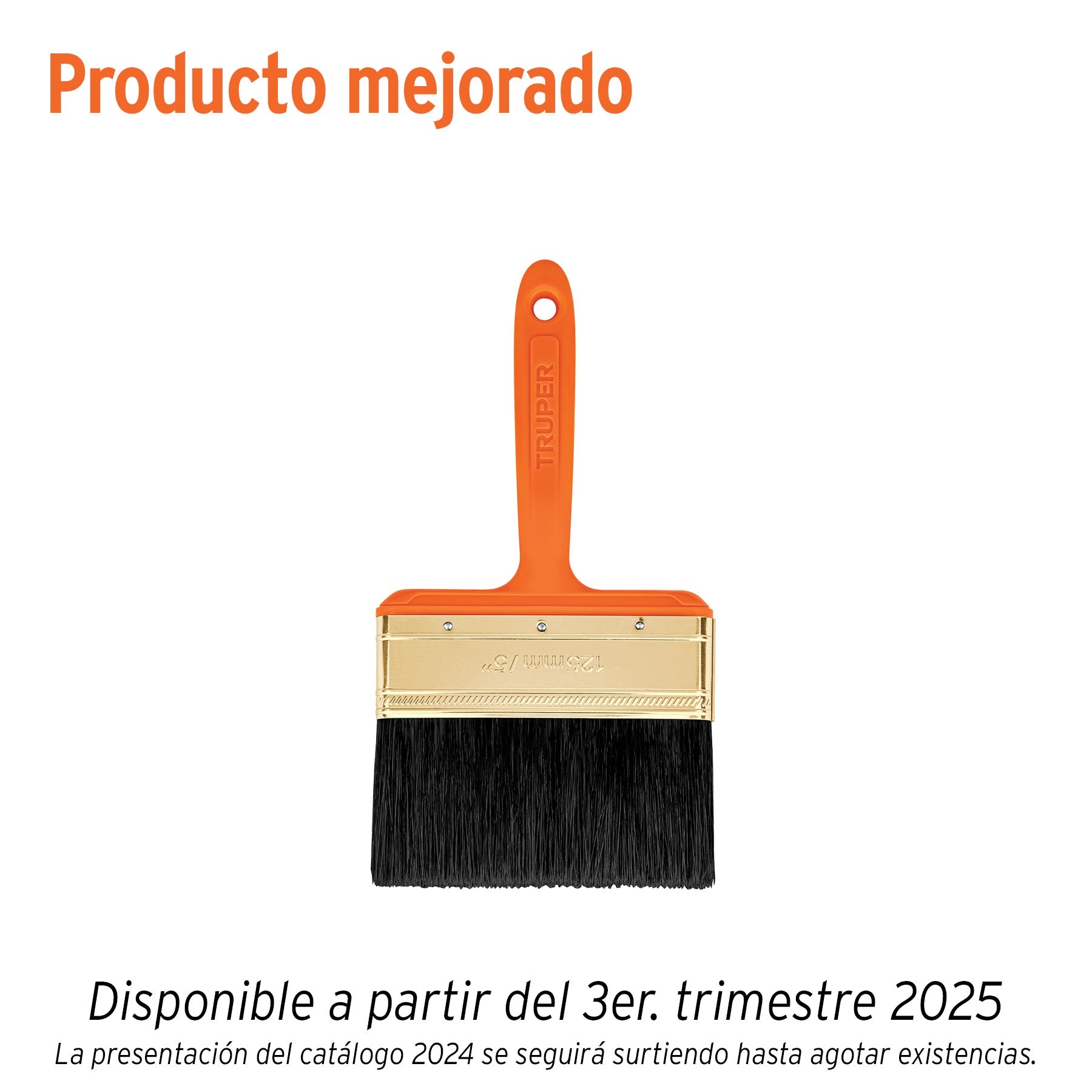 Brocha profesional de 5" con mango de plástico, Truper