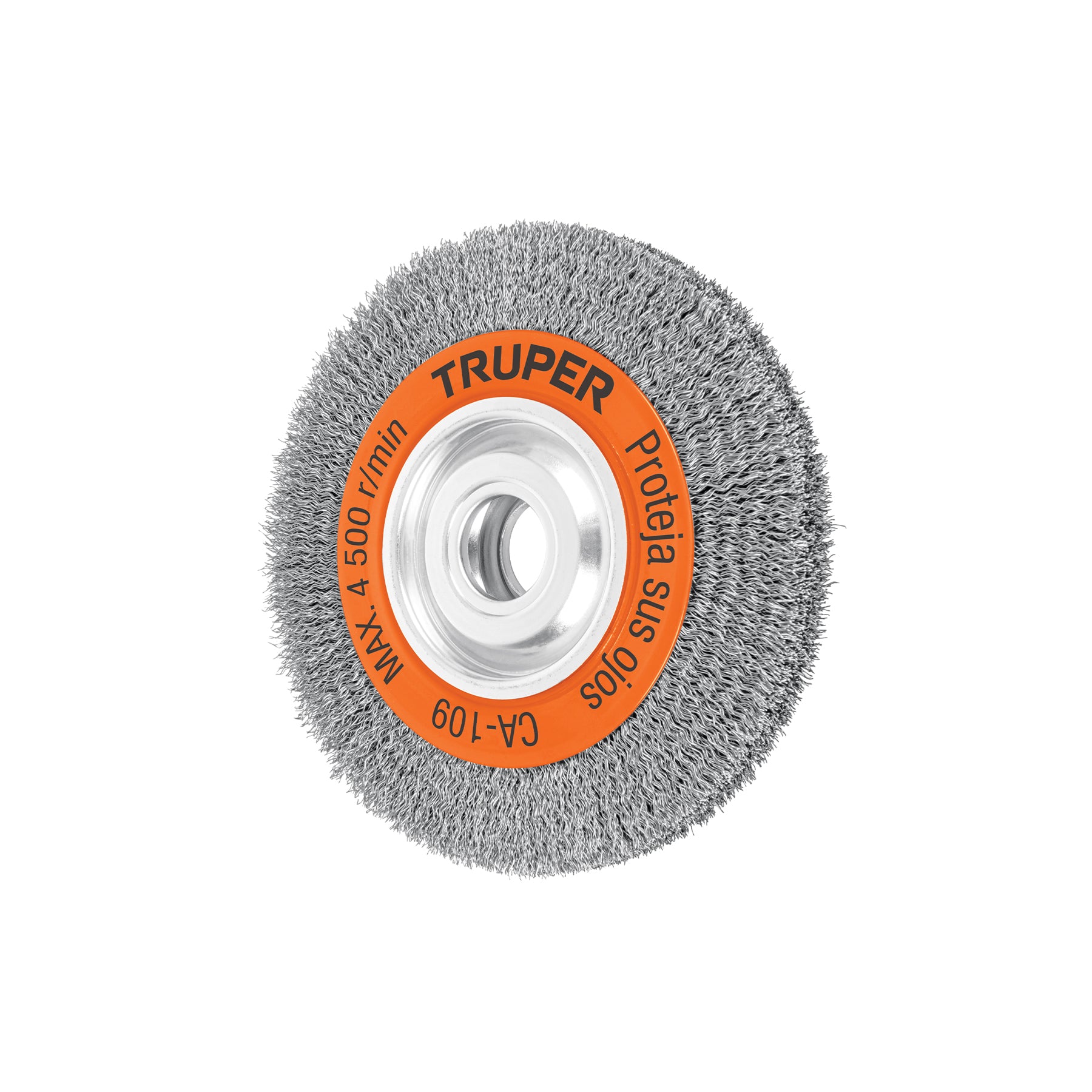 Carda alambre ondulado 8" x 1" para esmeril, Truper