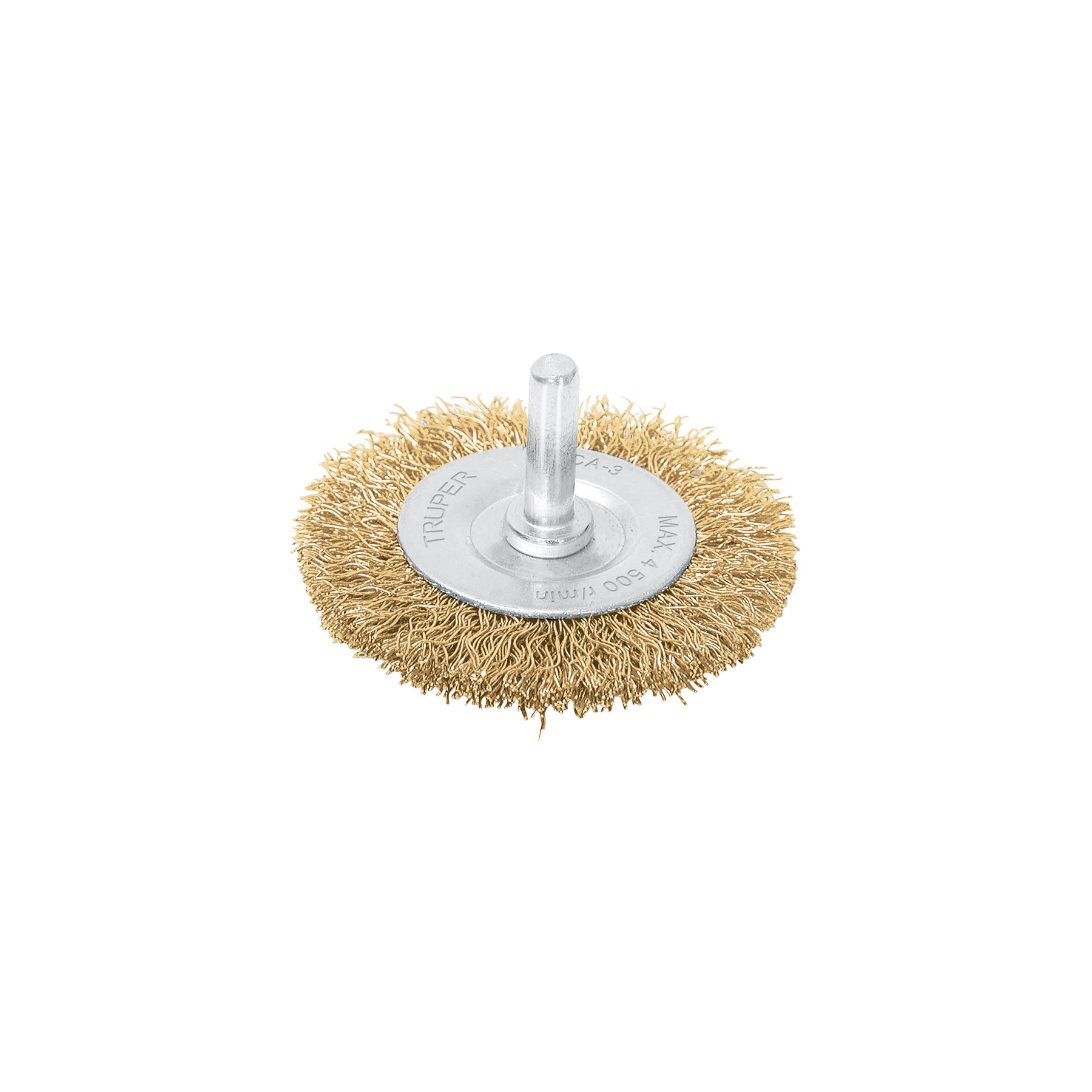Carda circular 3" alambre grueso para taladro, Truper