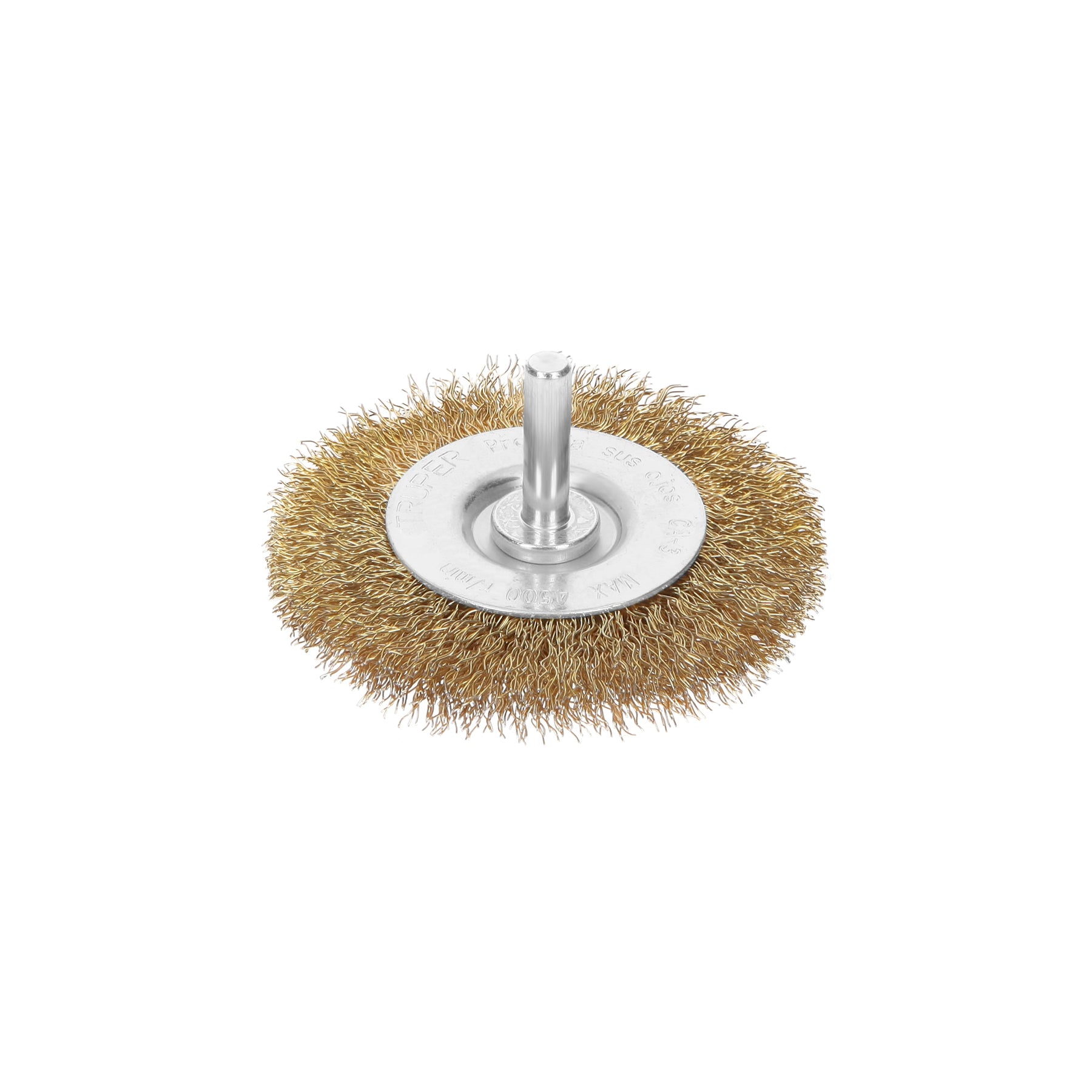 Carda circular 3" alambre grueso para taladro, Truper