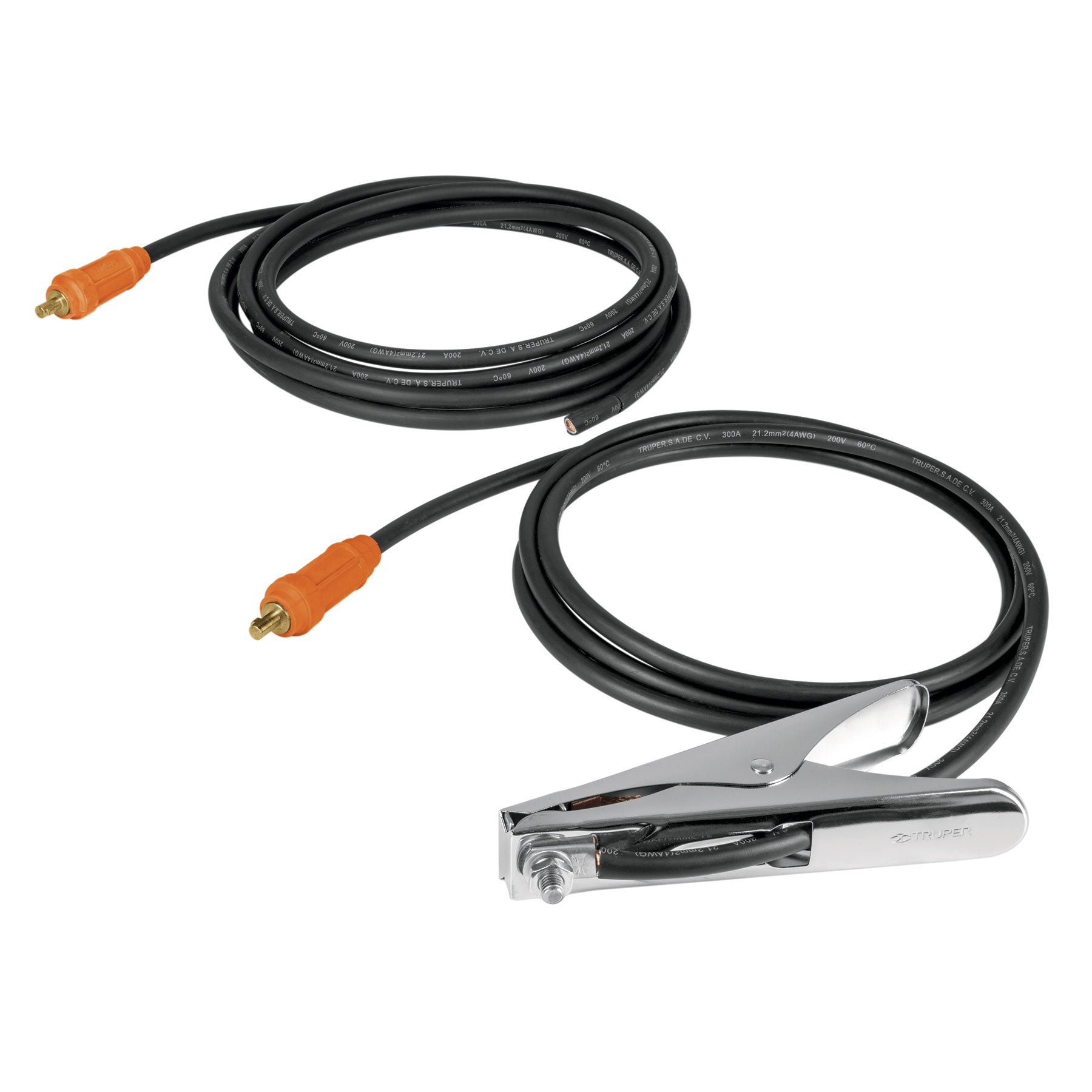 Cables con pinza a tierra para SOT-250A y 250C, 225 A, Truper