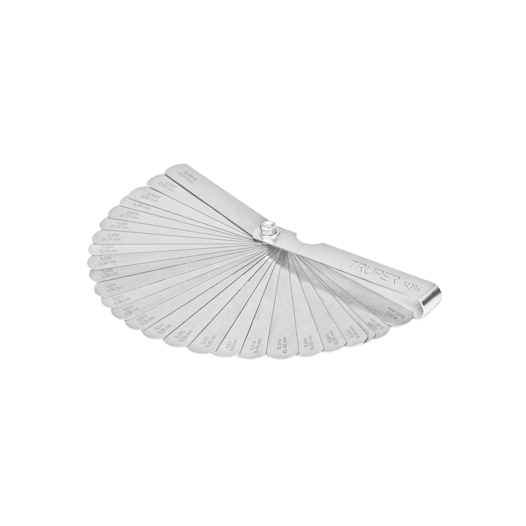 Calibrador de 26 hojas estándar / mm, Truper