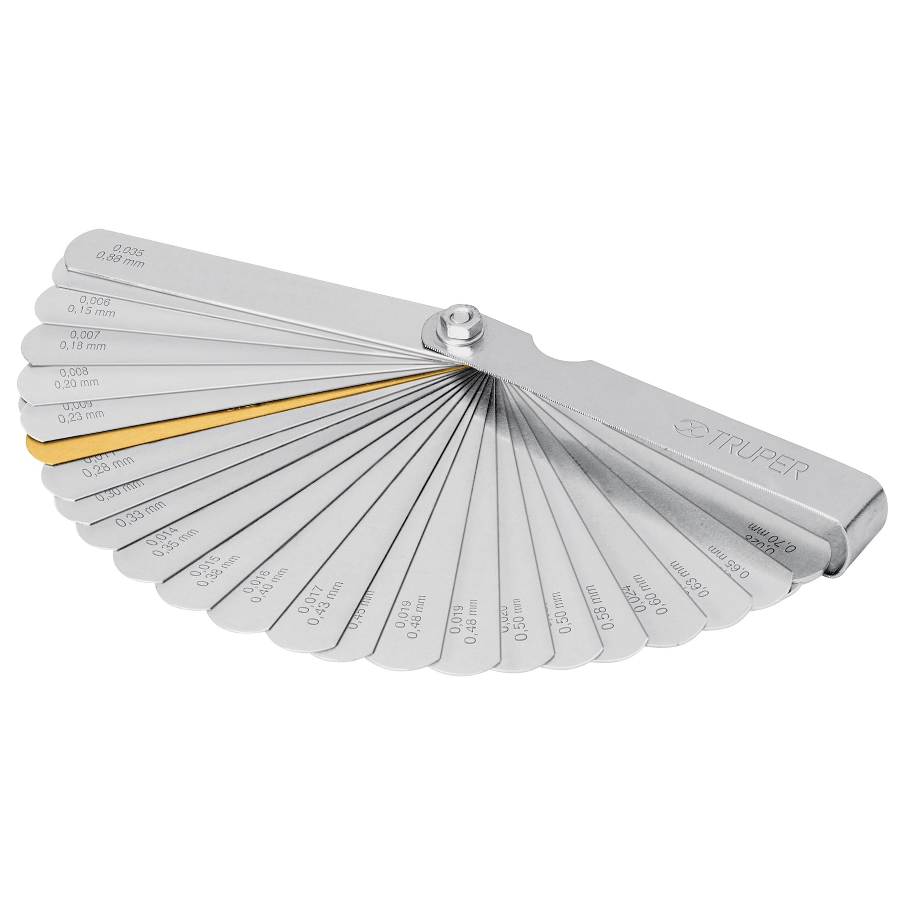 Calibrador de 32 hojas estándar / mm, Truper