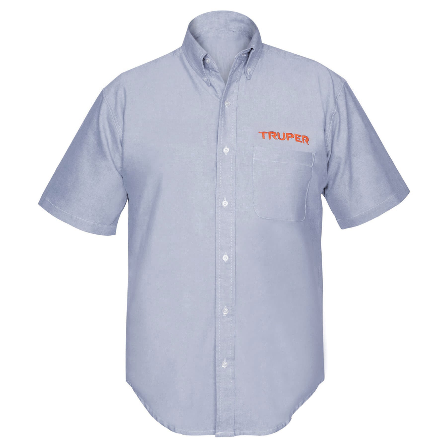 Camisa manga corta para hombre, azul, M, Truper