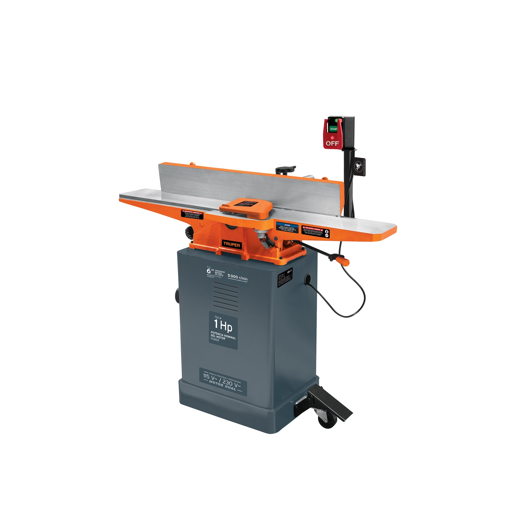 Canteadora de piso 6", 1 HP (750 W), Truper