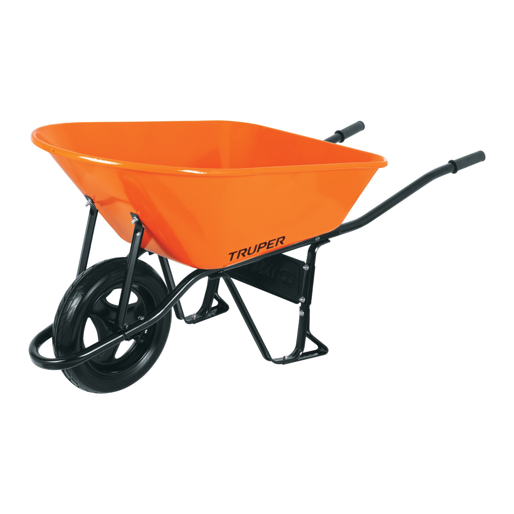 Carretilla 8 ft3 Imponchable, bastidor tubular, Truper