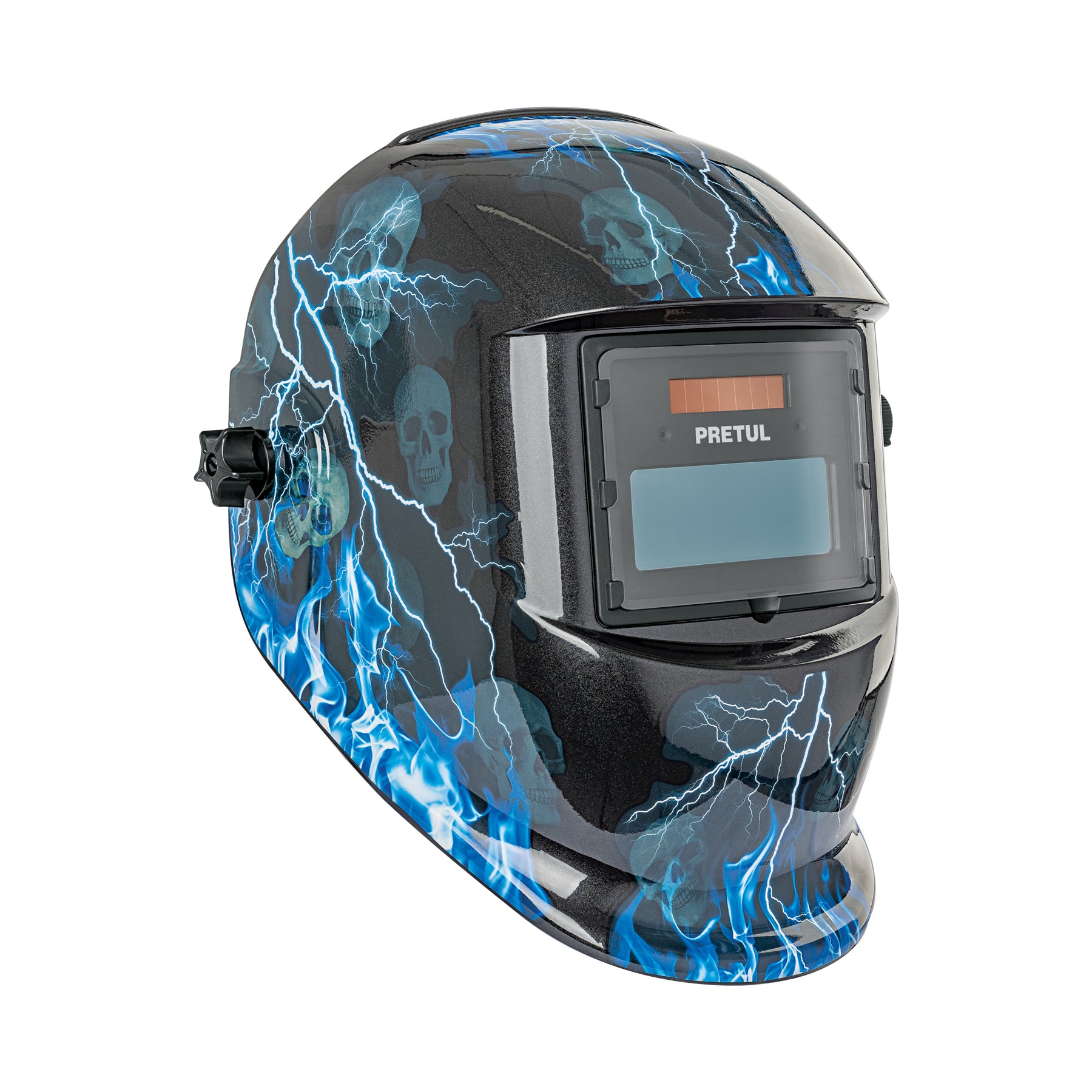 Careta electrónica para soldar, rayos, sombra 9 a 13, PRETUL