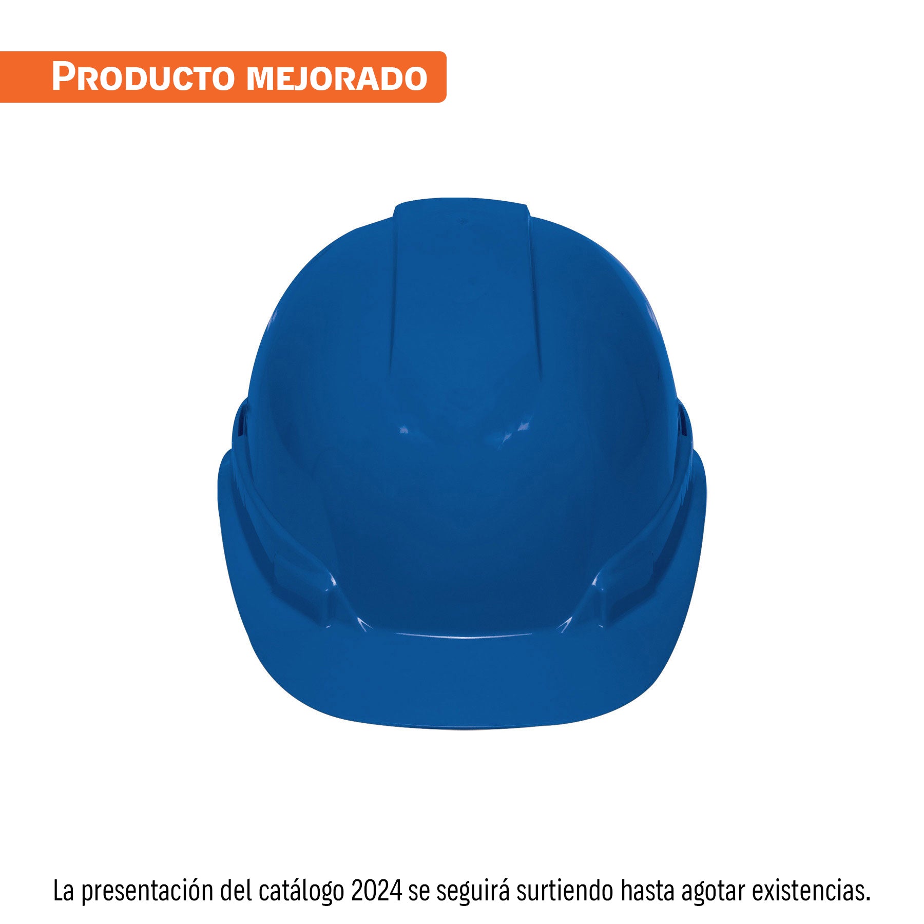 Casco de seguridad, ajuste de matraca, azul, Truper