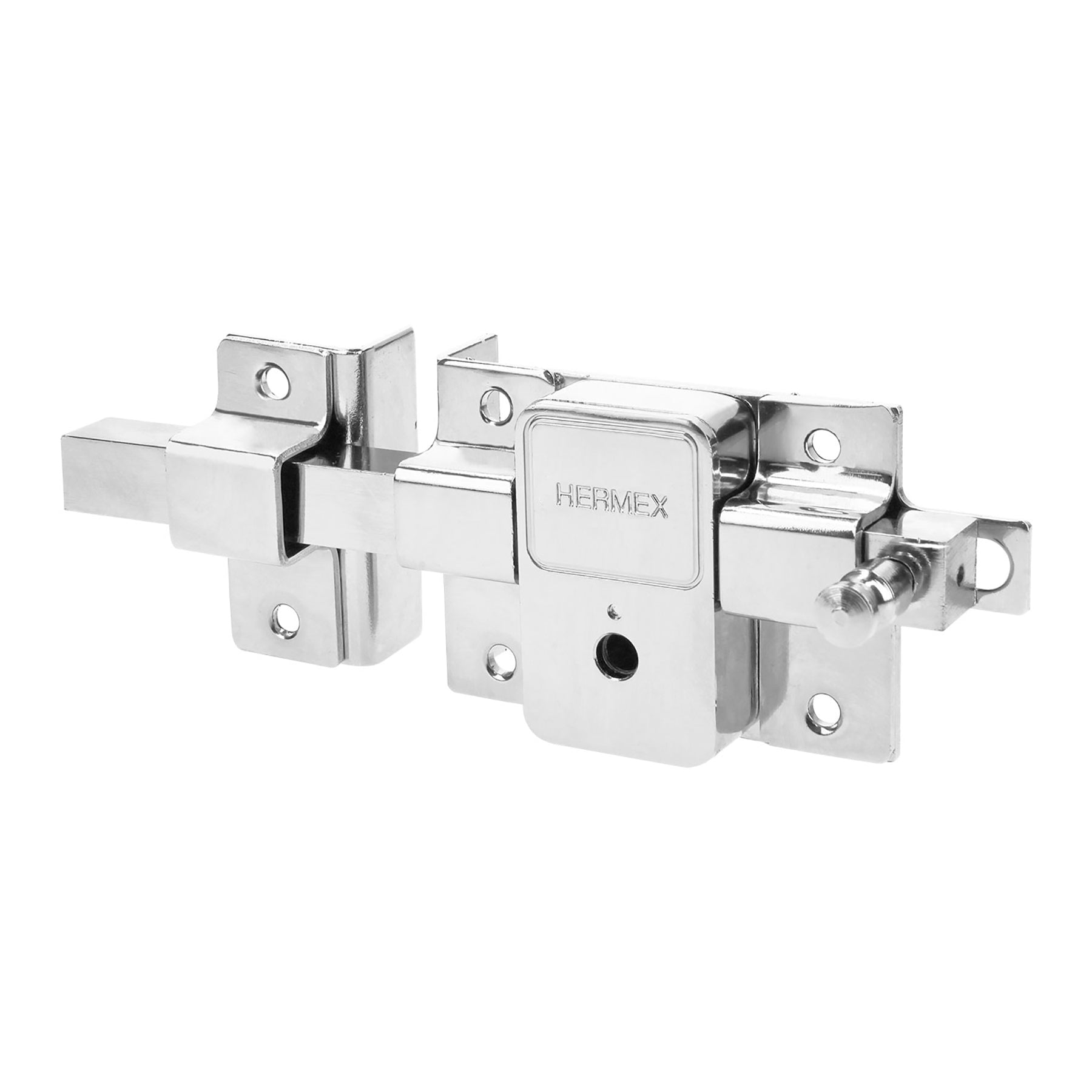 Cerradura de barra fija, llave tetra, izquierda, blíster, Hermex, CB-50IB, 43511