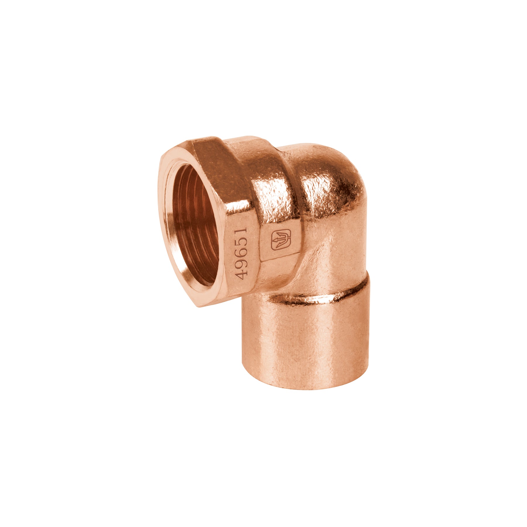 Codo 90° de cobre, rosca interior 3/4", Foset, CC-502, 49651