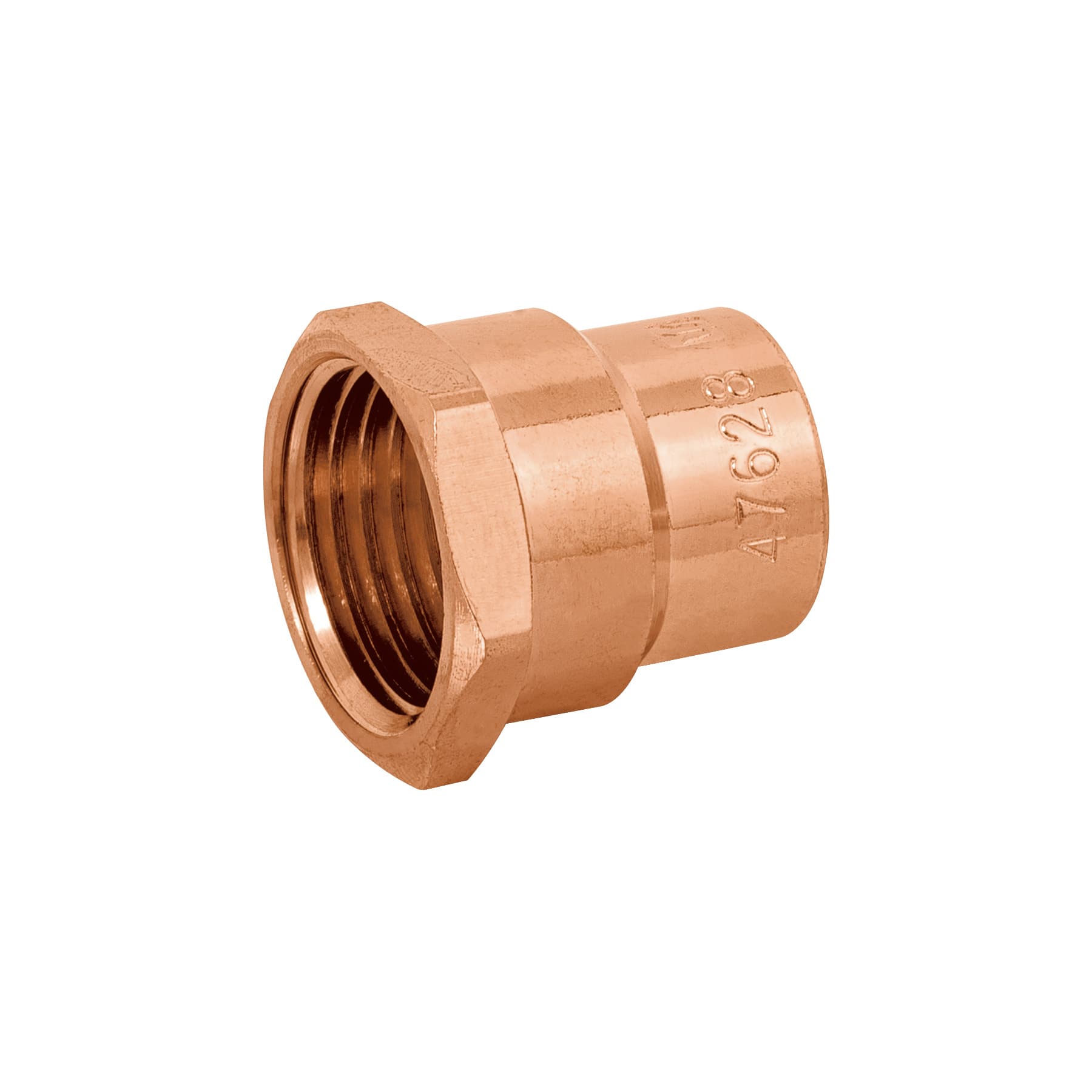 Conector de cobre de rosca interior 1/2" BASIC, Foset, CC-601B, 47628
