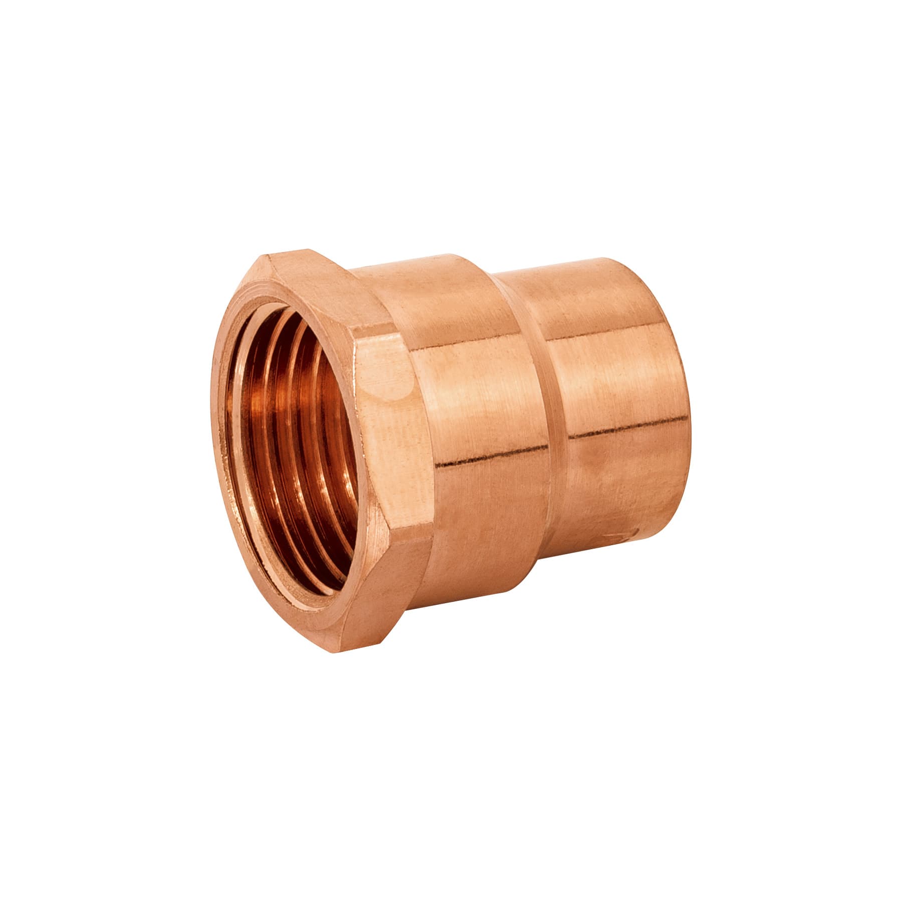 Conector de cobre, rosca interior 1/2", Foset
