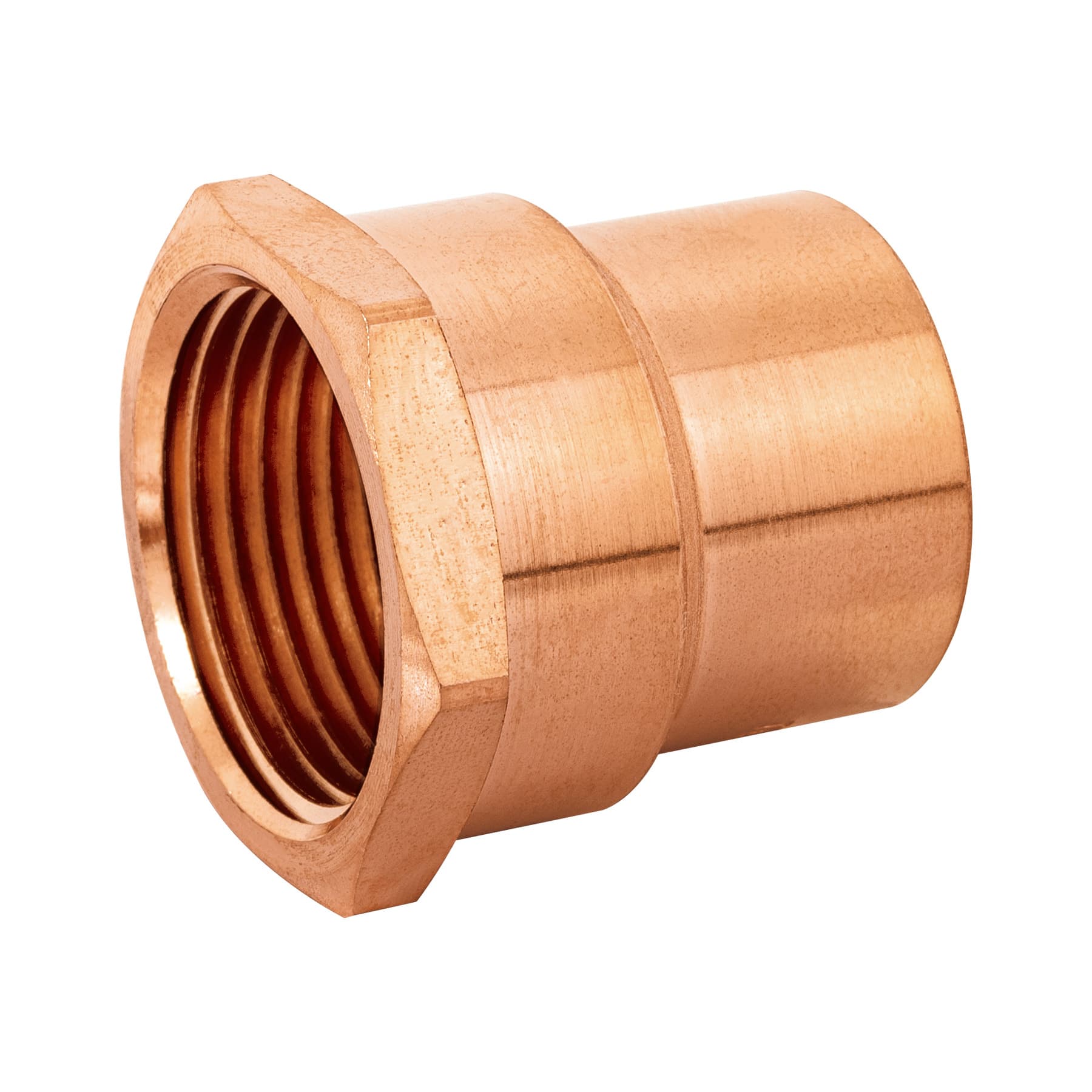 Conector de cobre, rosca interior 1", Foset