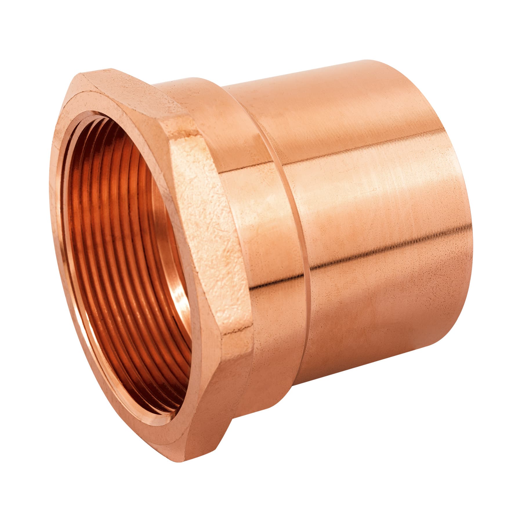 Conector de cobre, rosca interior 2", Foset