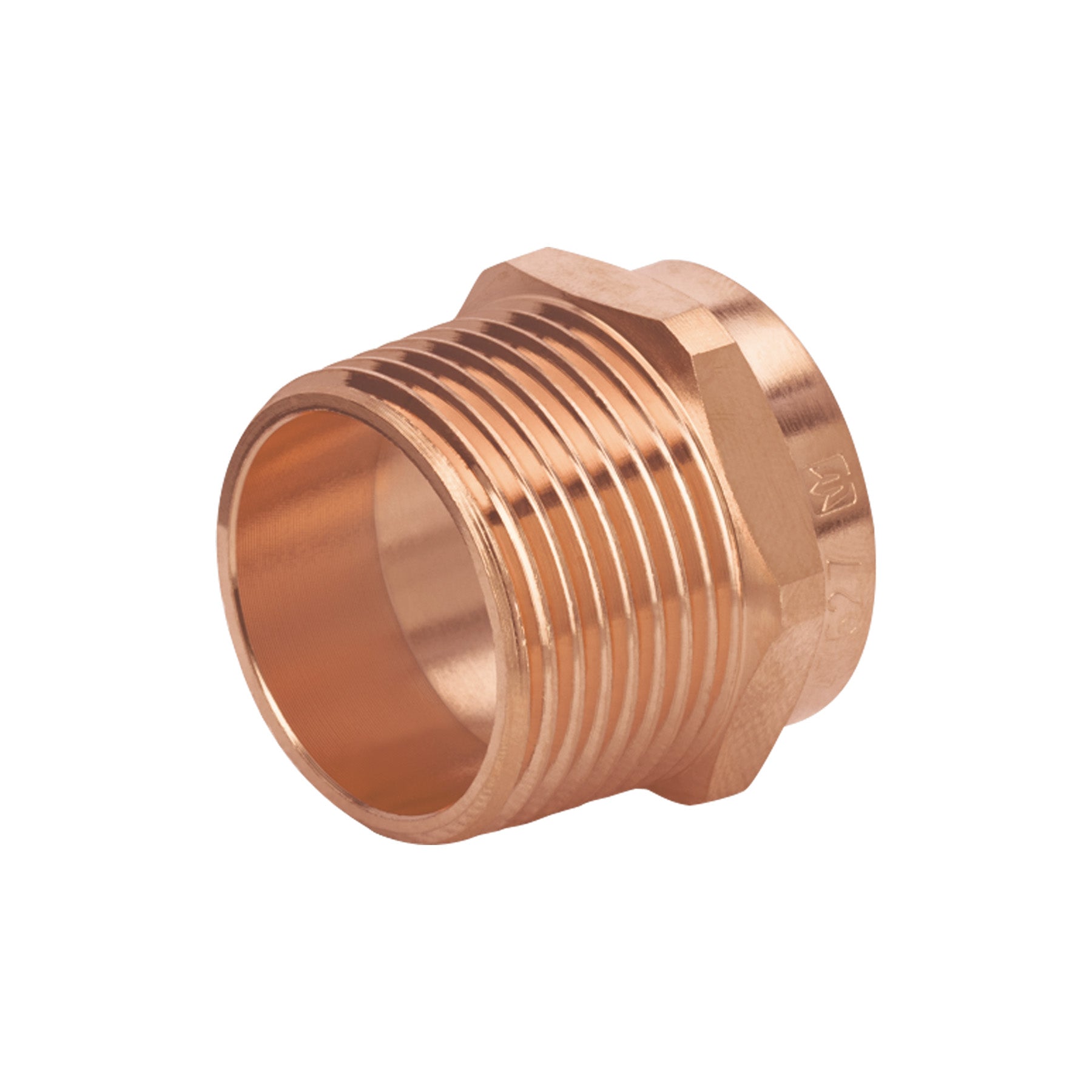 Conector de cobre de rosca exterior 1" BASIC, Foset, CC-613B, 47627