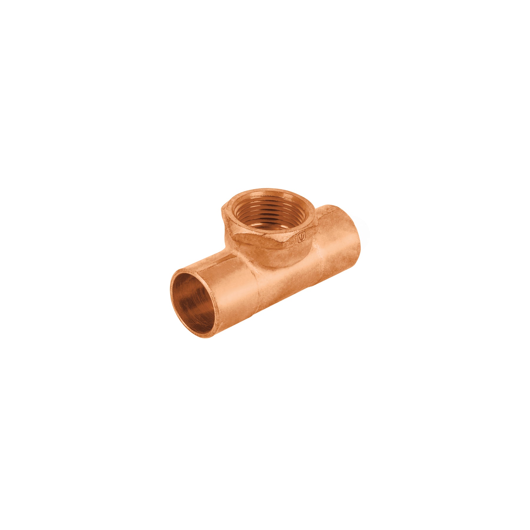 Tee de cobre rosca interior central 3/4", Foset, CC-702, 48886