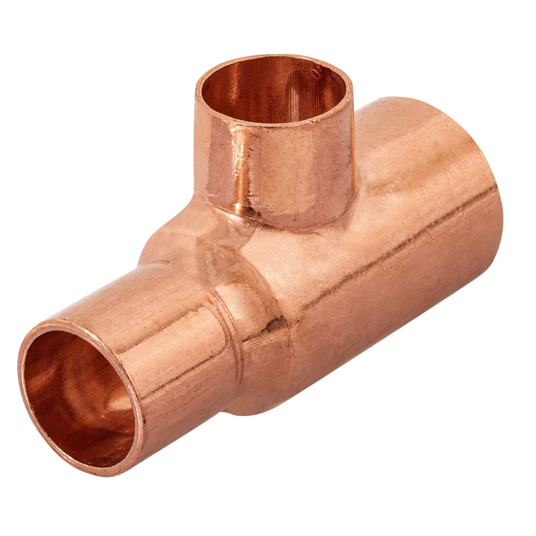 Tee reducida de cobre 3/4" x 1/2" x 1/2", Foset