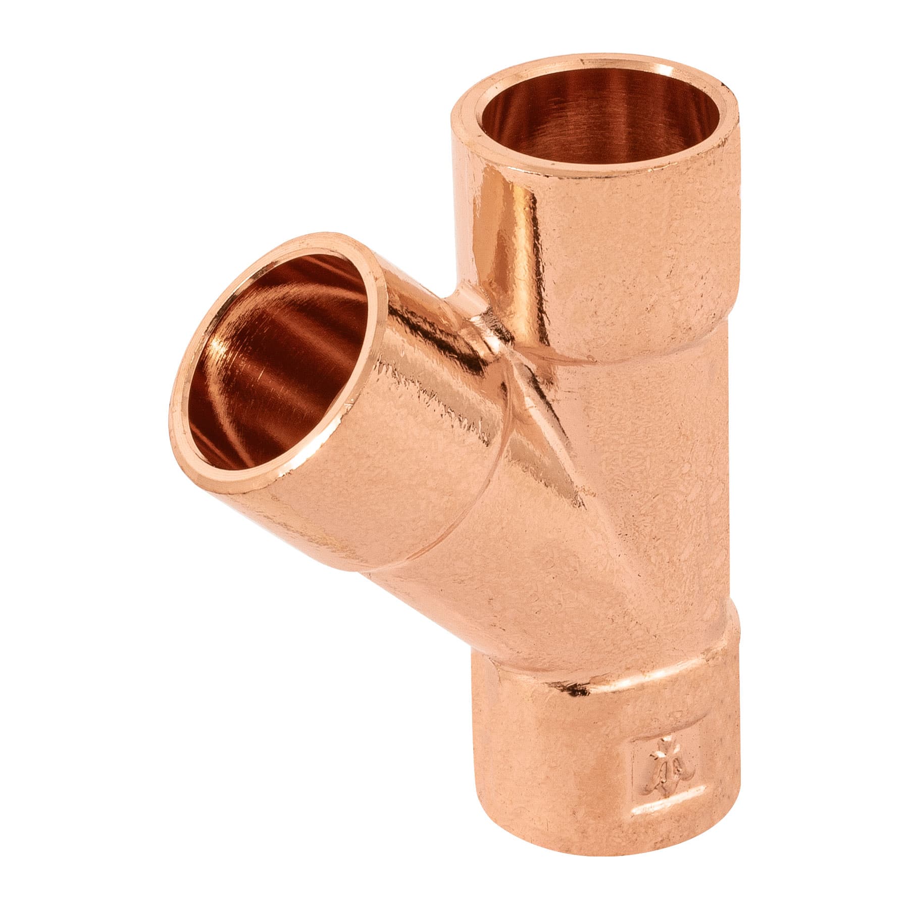 Yee sencilla de cobre 1/2", Foset, CC-801, 48892