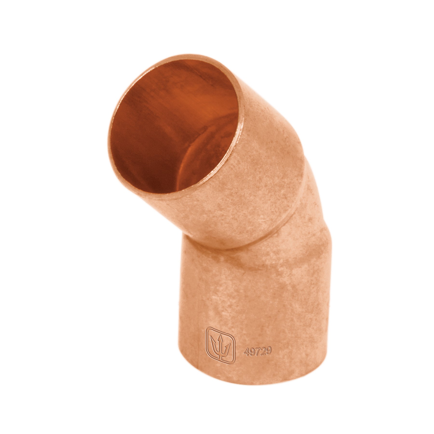 Codo 45∞ de cobre de 3/4", Foset