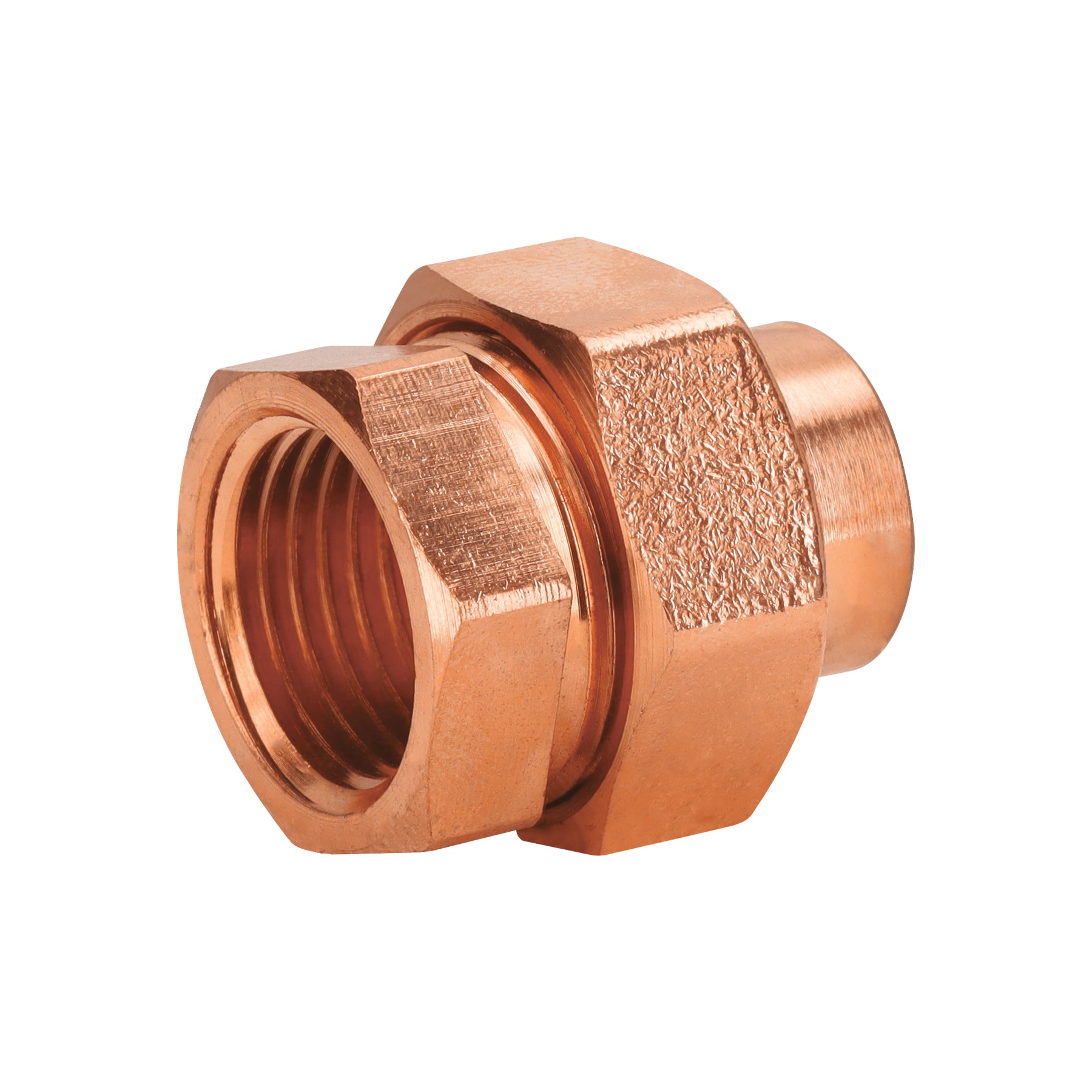 Tuerca unión latón cobrizado 1/2" rosca interior, Foset, CC-981, 48882