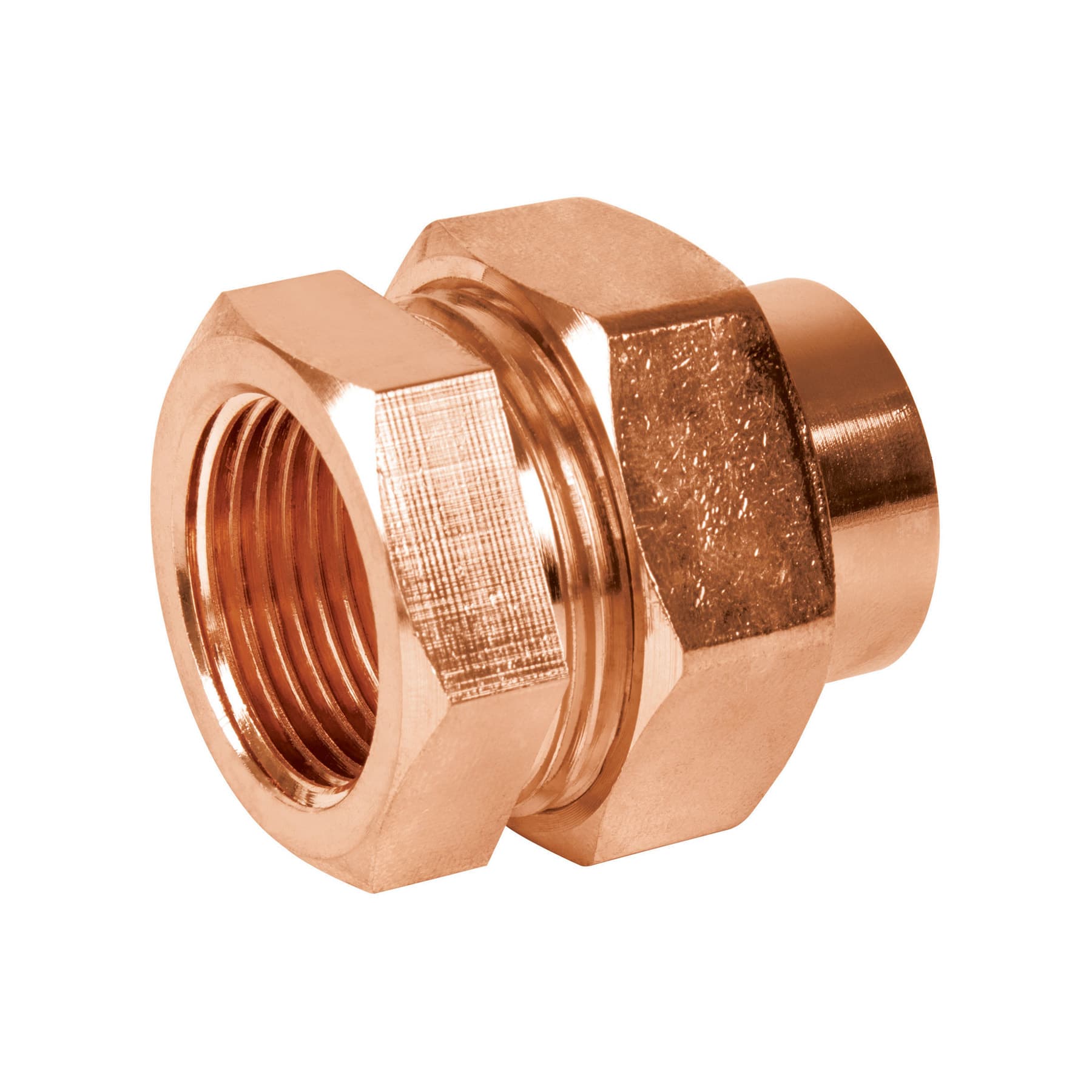 Tuerca unión latón cobrizado 3/4" rosca interior, Foset