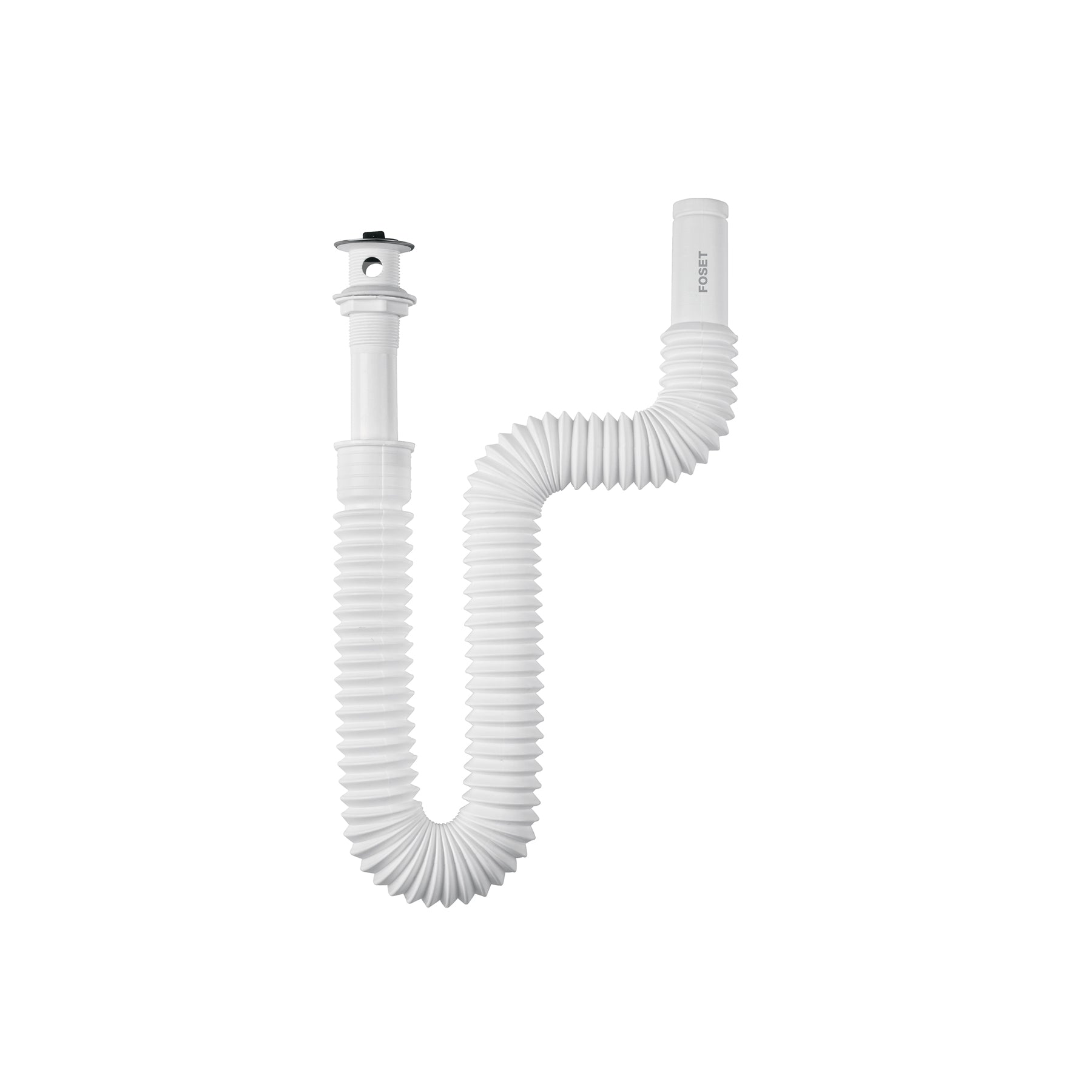 Céspol flexible de PP con contra, para lavabo, con arillo, Foset, CE-245, 45318