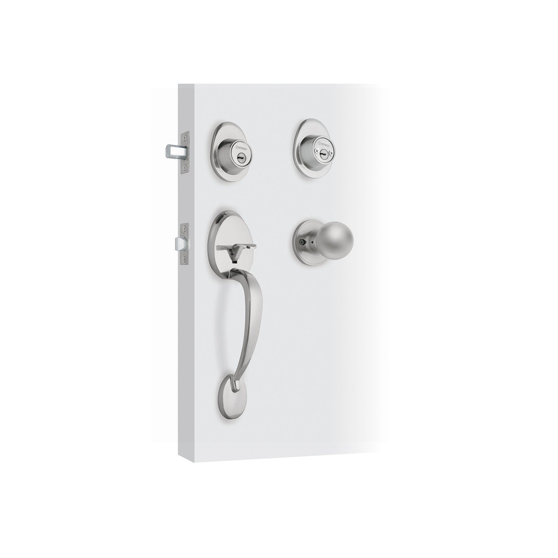 Jaladera/perilla, Lugo llave-llave, Cromo Mate, Hermex, CEP-32PJ, 43024