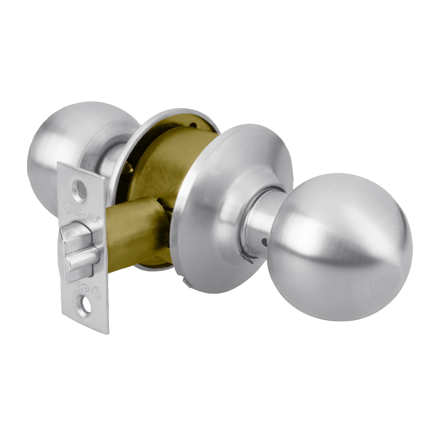 Cerradura tipo esfera para entrada, cromo mate, Hermex, CEPO-31E, 43463