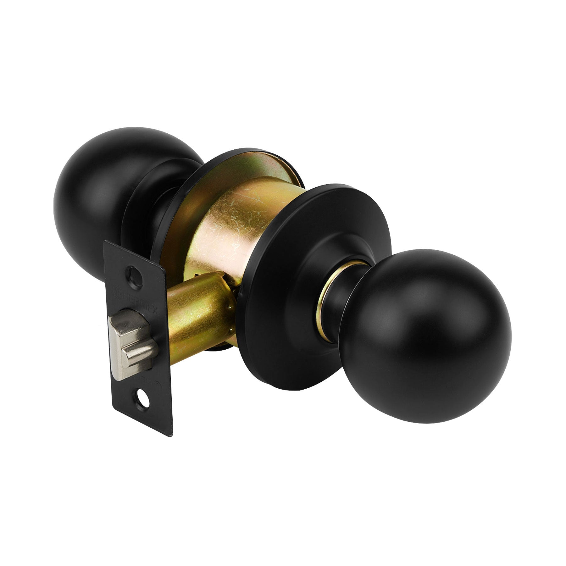 Cerradura pomo, negro, esfera, entrada, Hermex, CEPO-61E, 47909