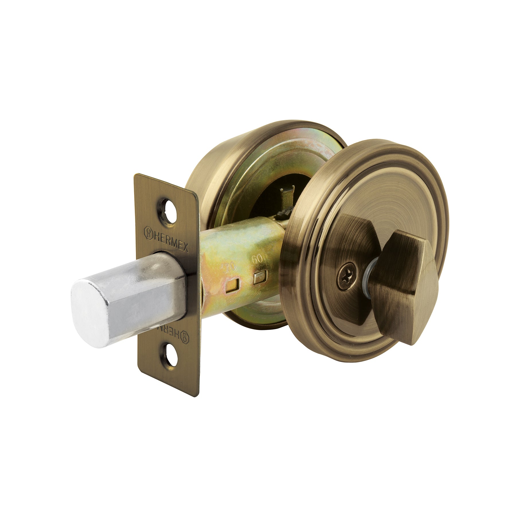 Cerrojo llave-mariposa latón antiguo, llave tradicional