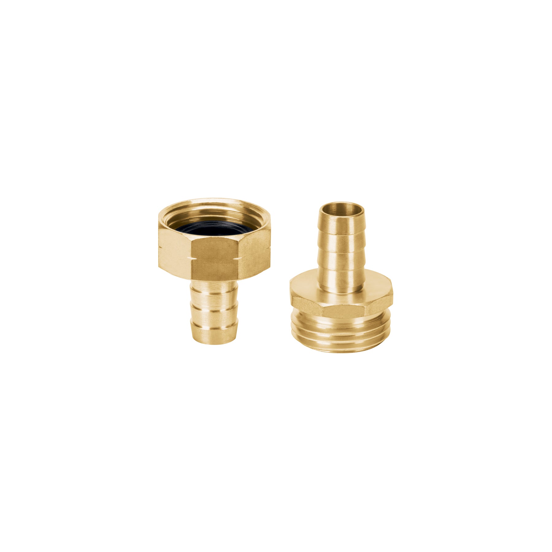 Conectores 1/2" macho y hembra de latón sólido para manguera