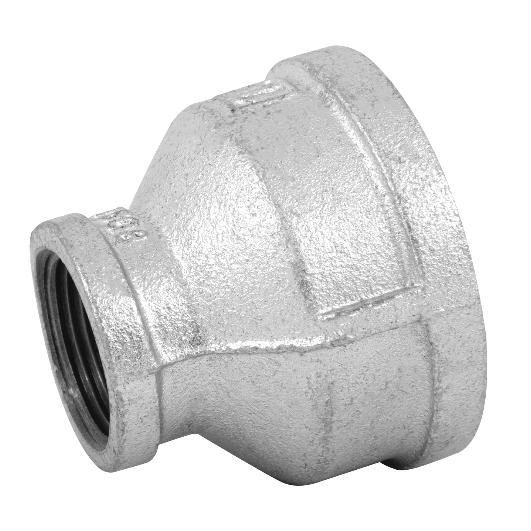 Reducción campana acero galvanizado 2" x 1", Foset