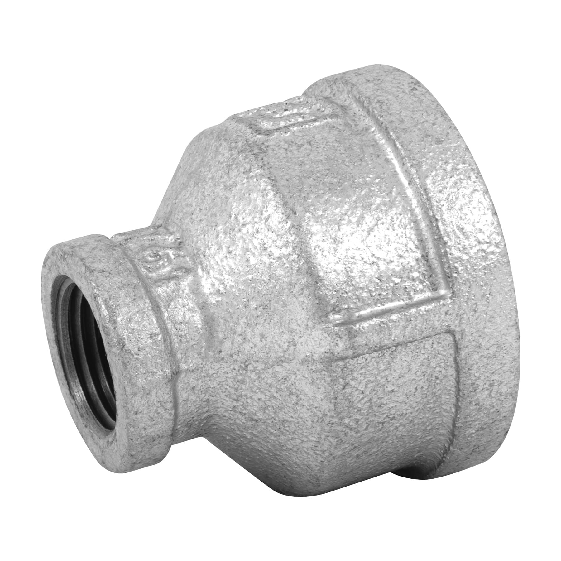 Reducción campana acero galvanizado 1-1/4" x 1/2", Foset