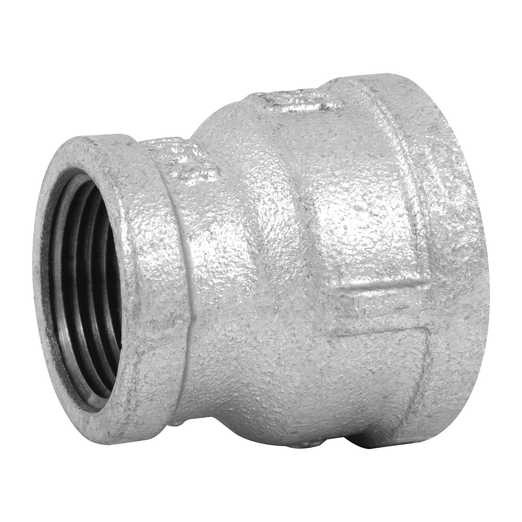 Reducción campana acero galvanizado 1-1/4" x 1", Foset
