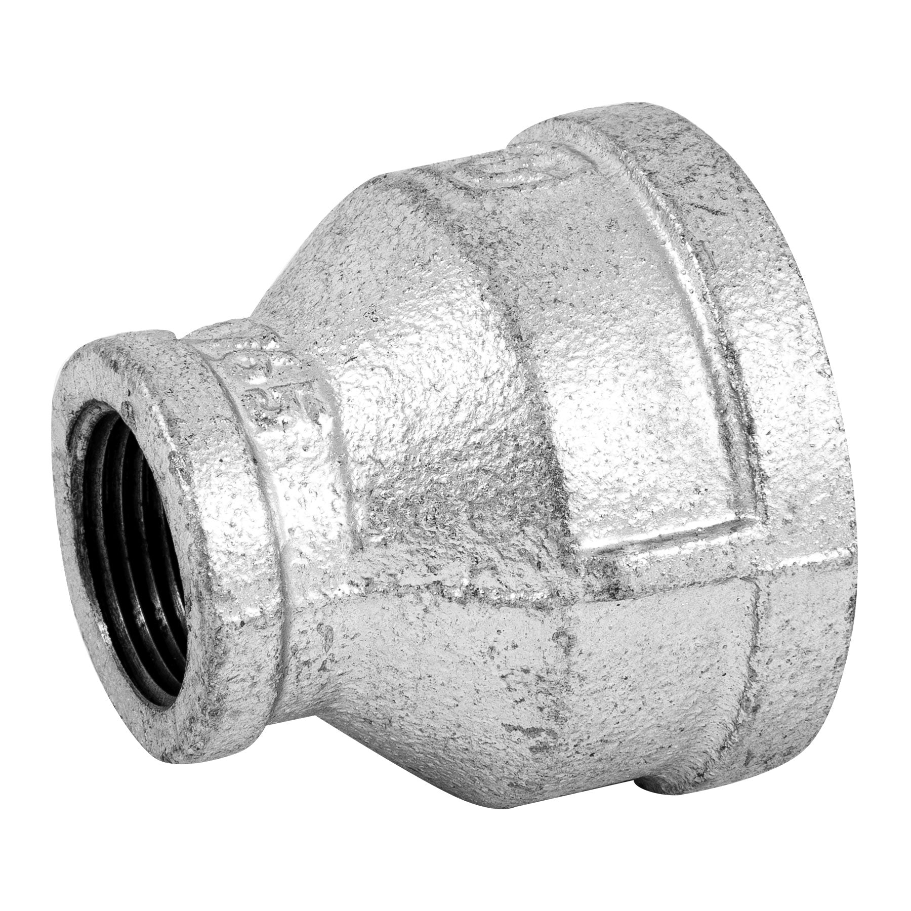 Reducción campana acero galvanizado 1-1/2" x 3/4", Foset