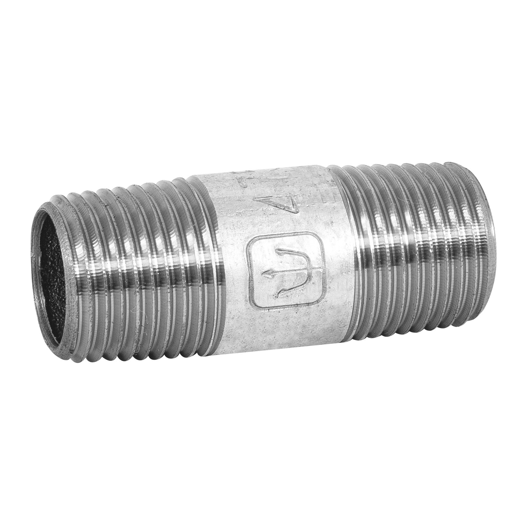 Niple de acero galvanizado 1/2" x 2", Foset