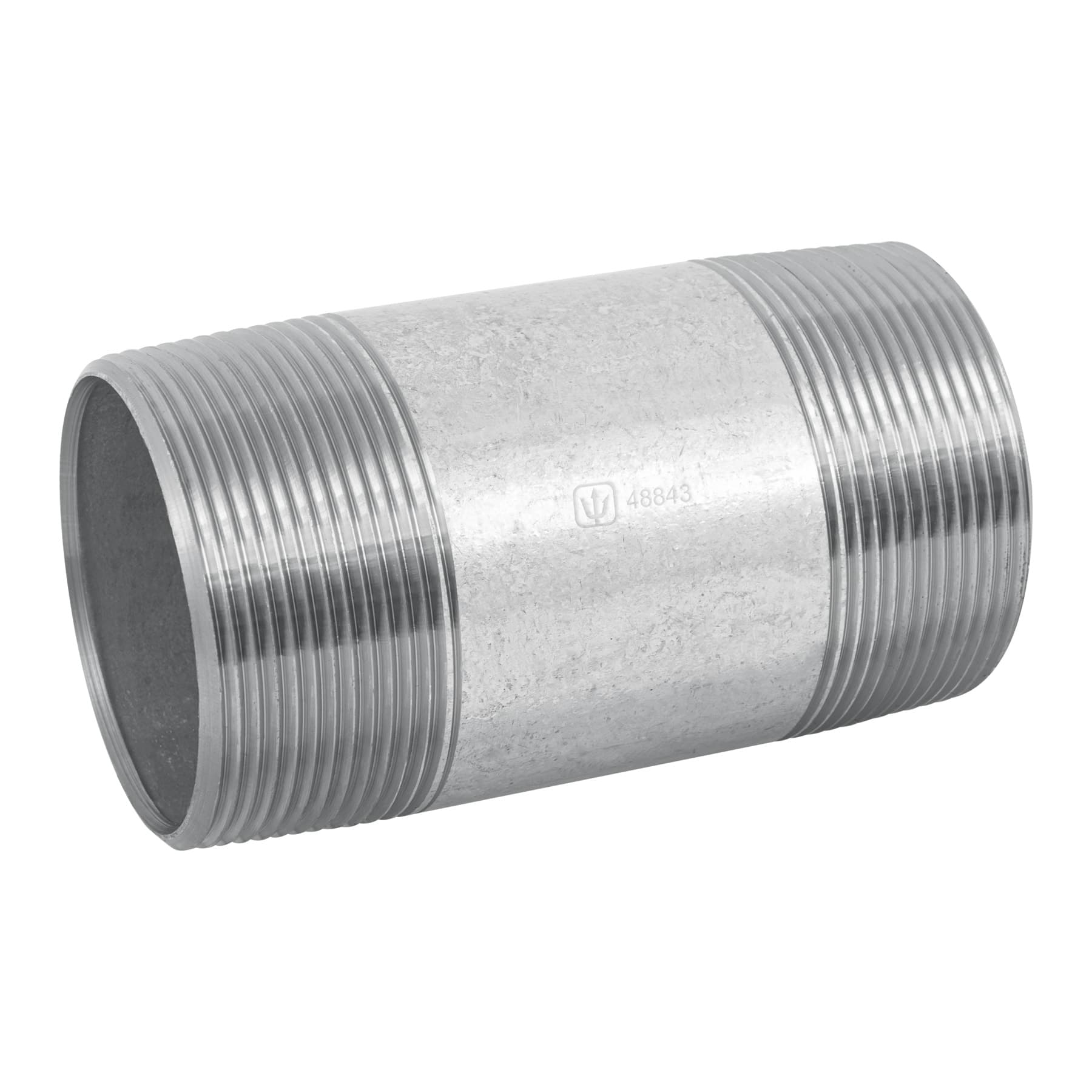 Niple de acero galvanizado, 2 x 4", Foset