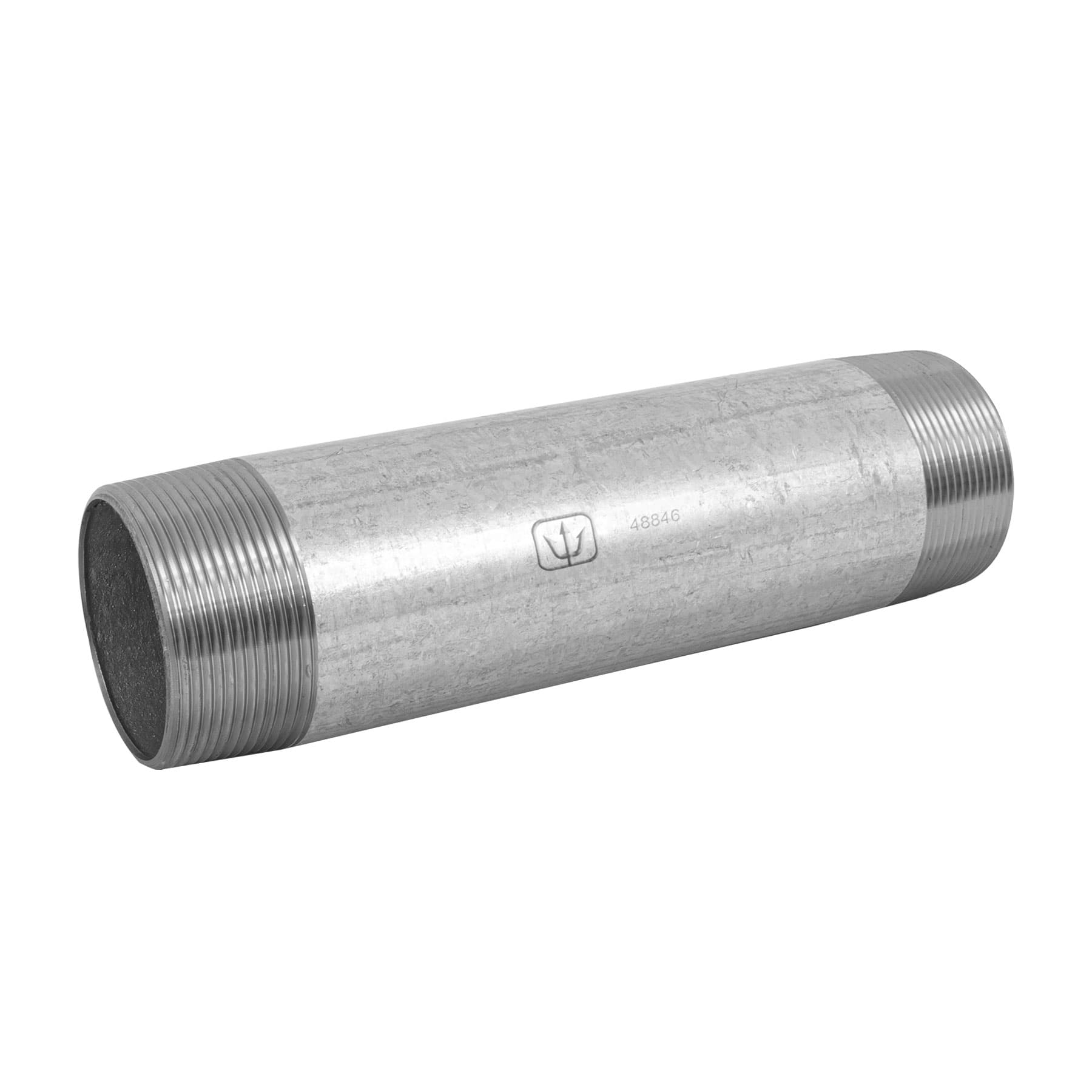 Niple de acero galvanizado 2 x 10", Foset