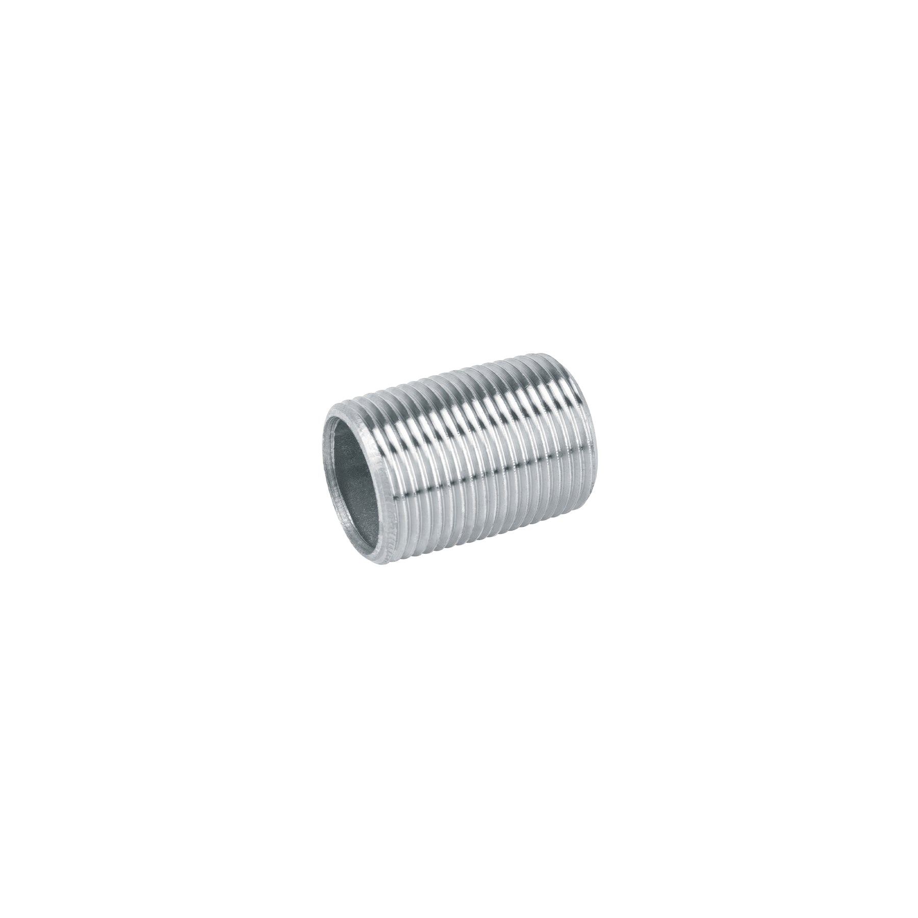 Niple de acero galvanizado 1/4" cuerda corrida, Foset