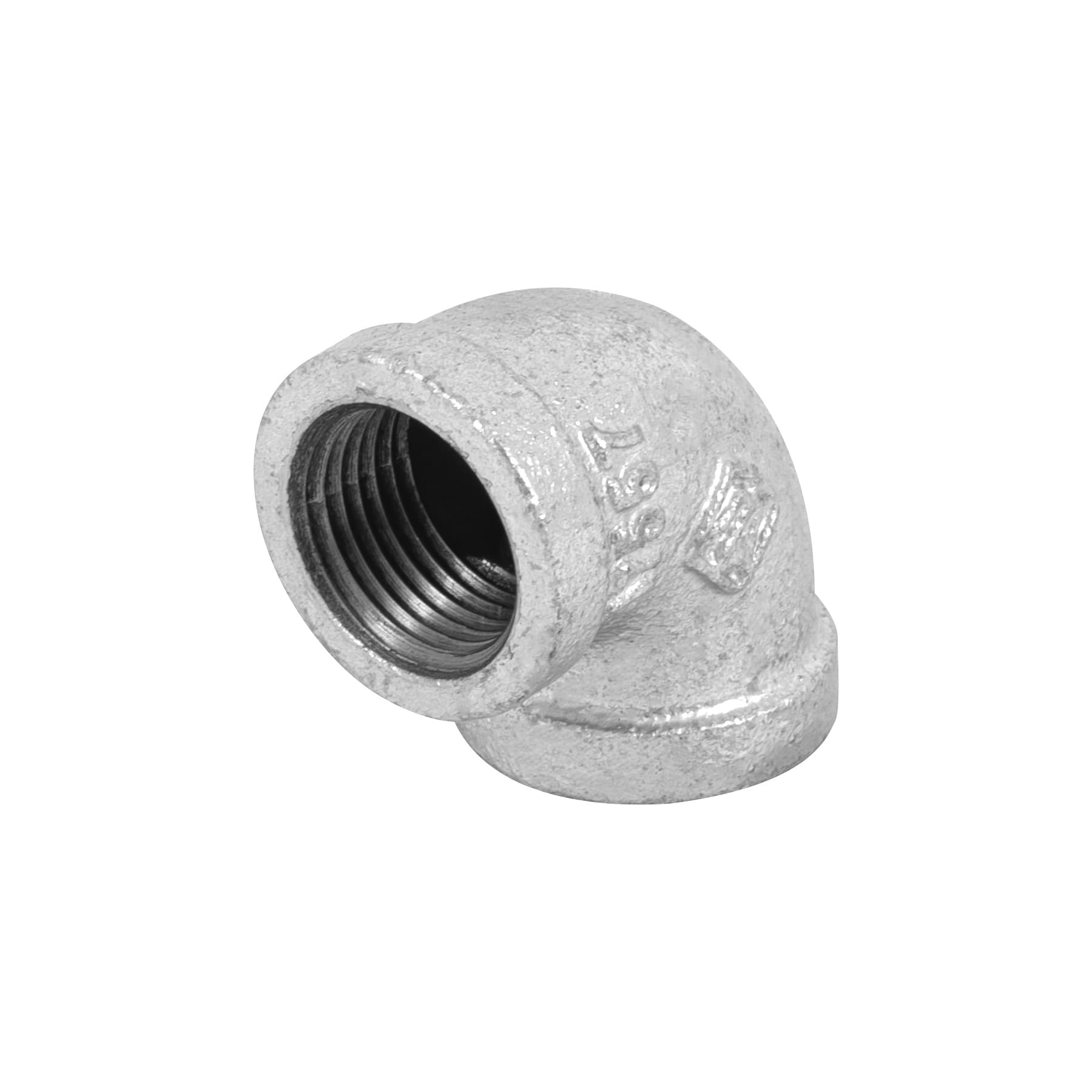 Codo 90∞ acero galvanizado de 1/2", Foset