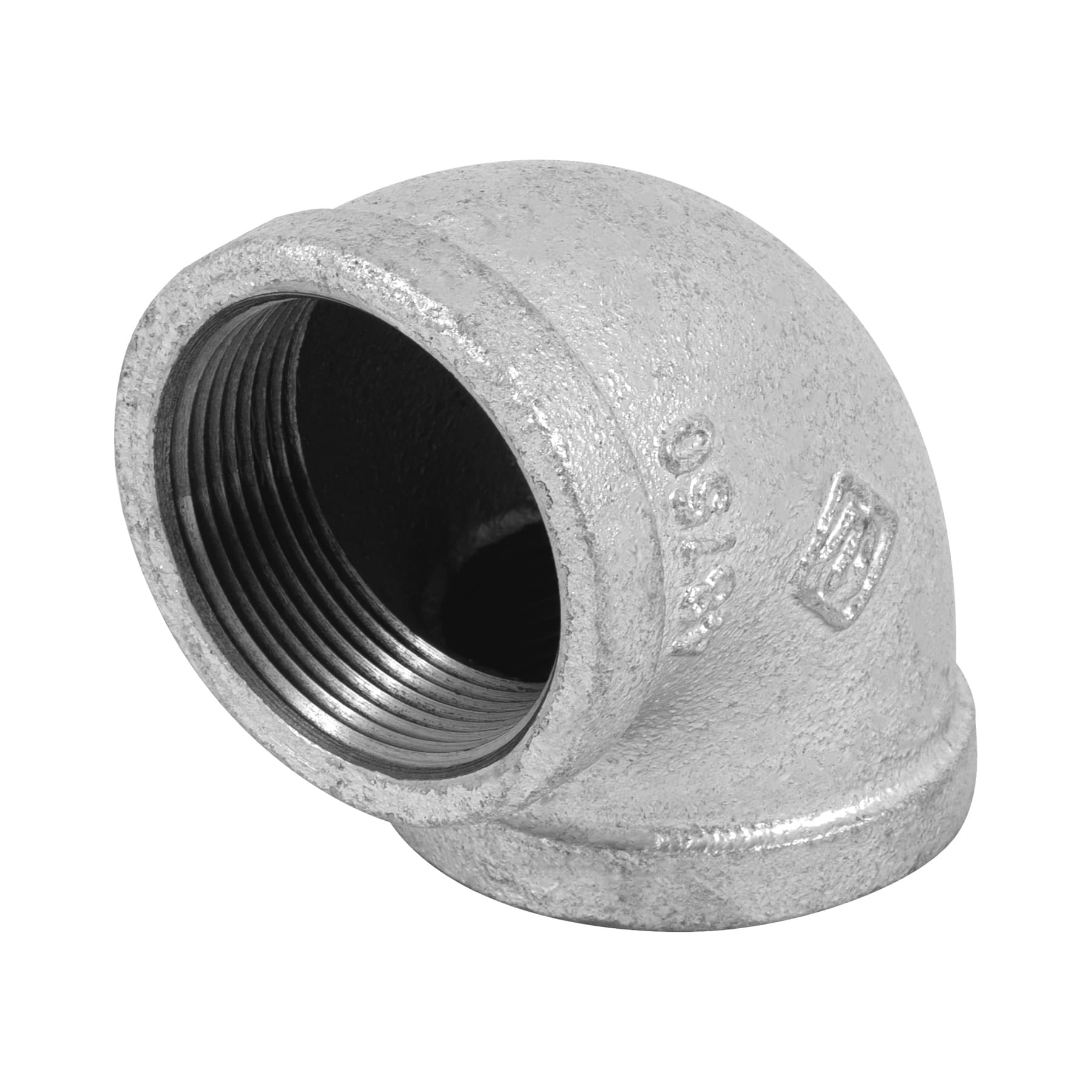 Codo 90∞ acero galvanizado de 1-1/2", Foset