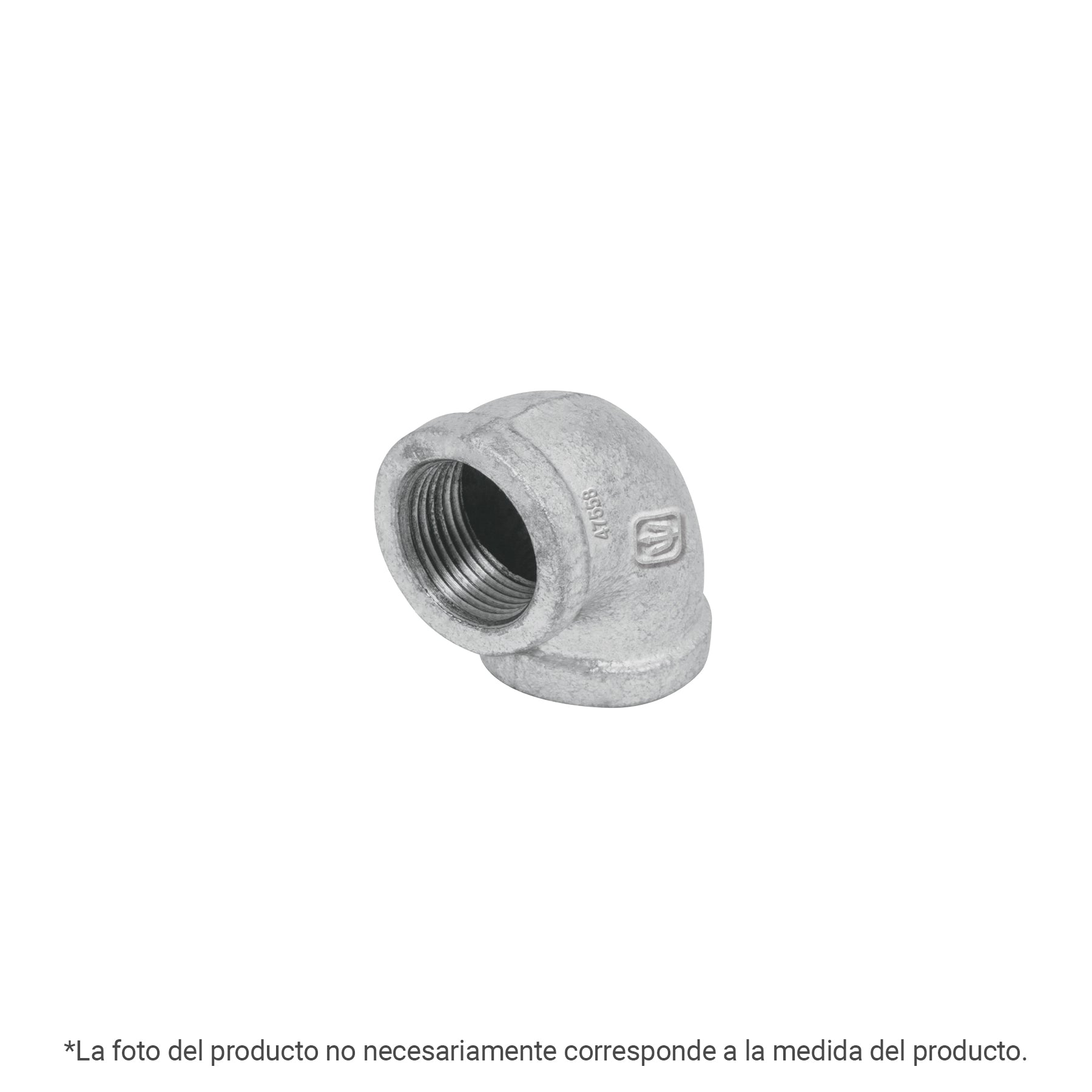 Codo 90° acero galvanizado de 1/4", Foset