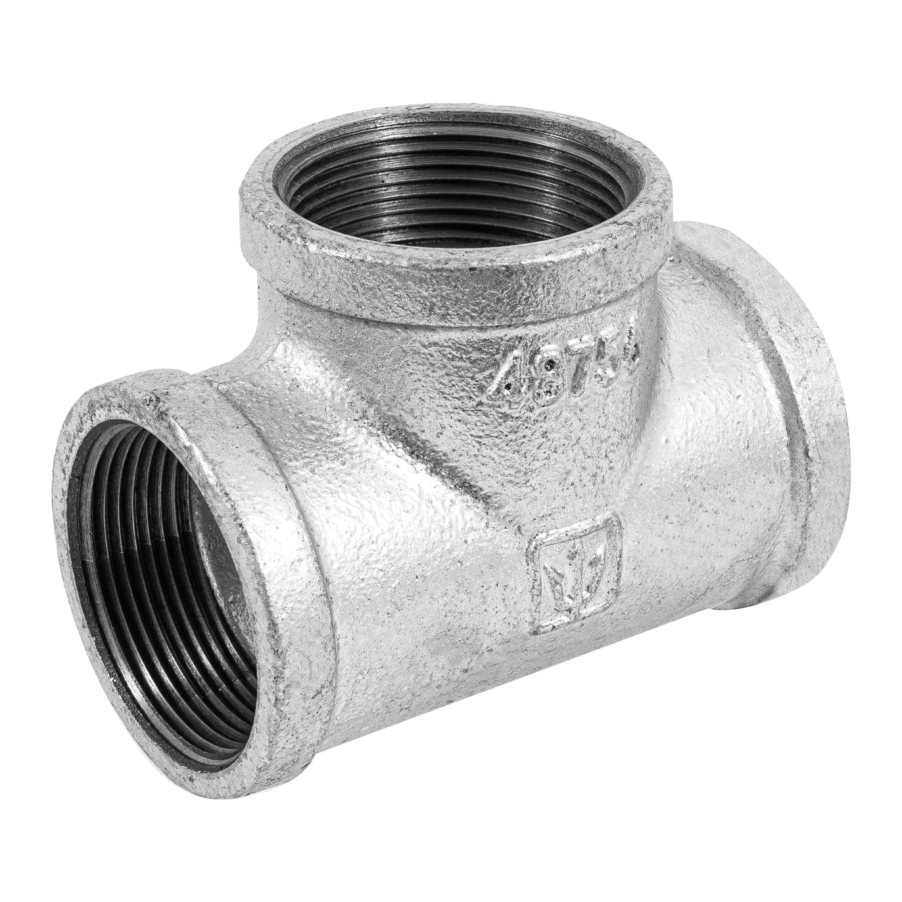 Tee sencilla 1-1/2" acero galvanizado, Foset