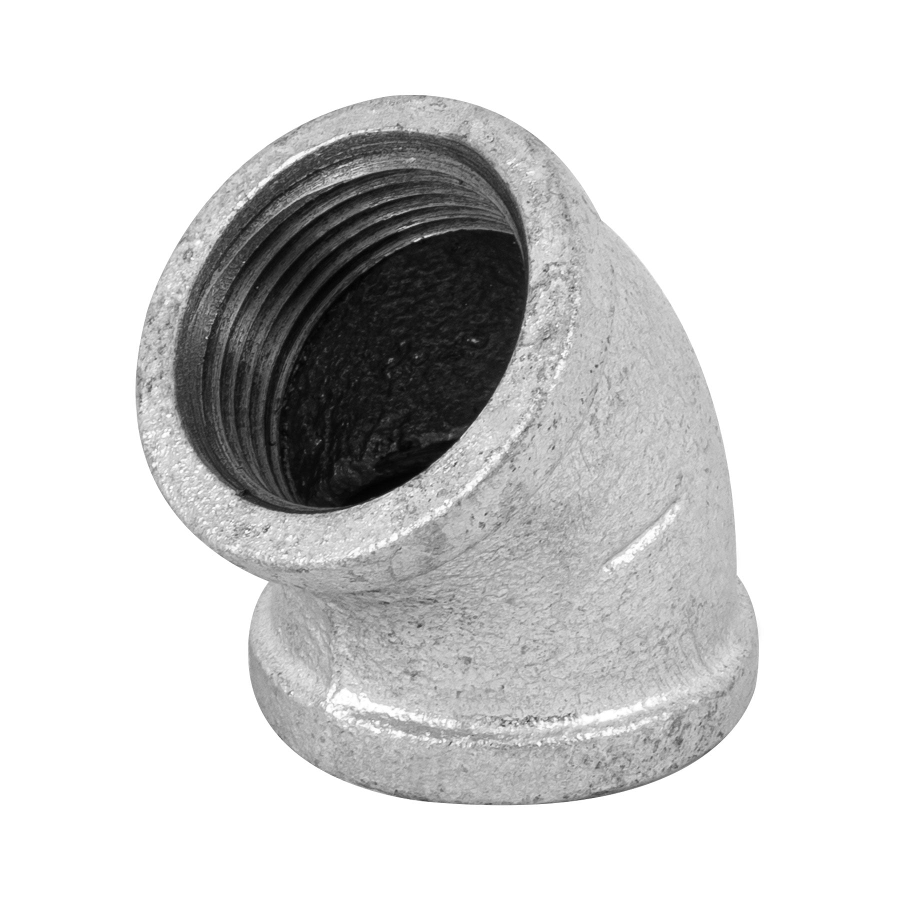 Codo 45∞ acero galvanizado de 1", Foset